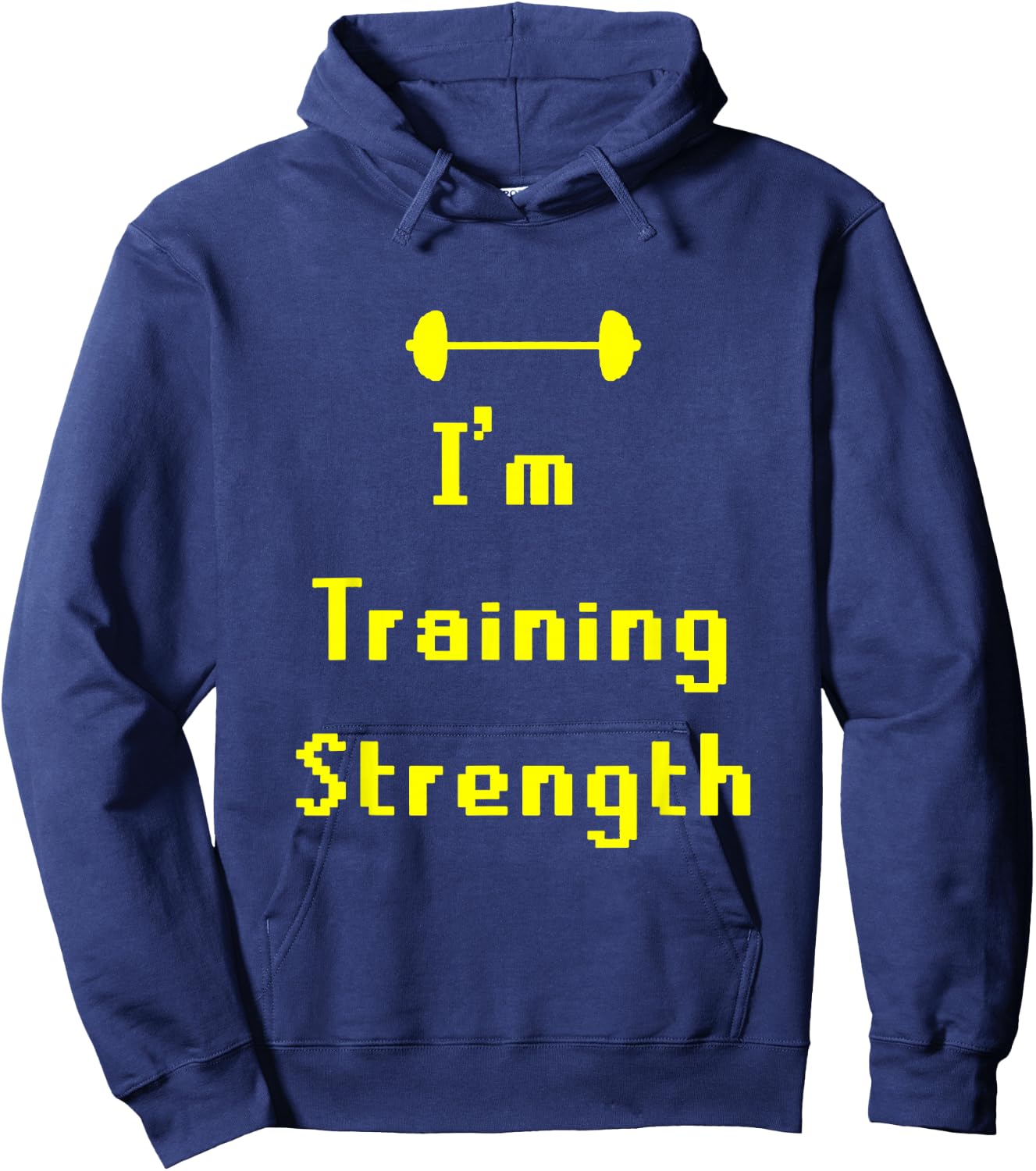 OSRS Training Strength Black Classic Fit Short Sleeve Solid -Adults Small Hoodie - Hoodie | Navy