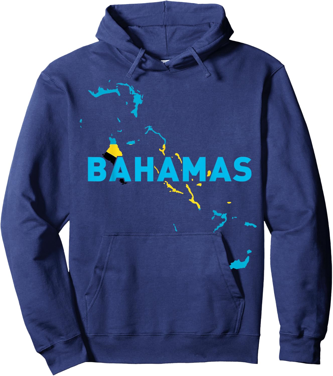 Proud Family and Patriotic Flag of Country Bahamas Hoodie - Hoodie | Navy