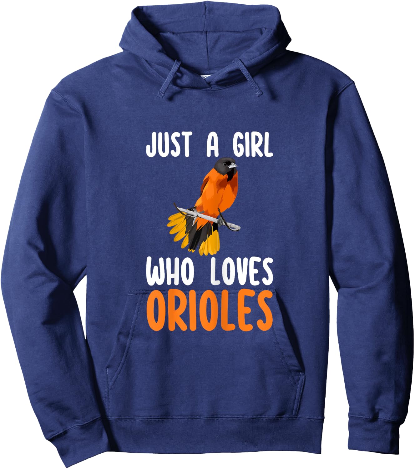 Just a Girl Who Loves Orioles Cute Orioles Lover Gifts Hoodie - Hoodie | Navy