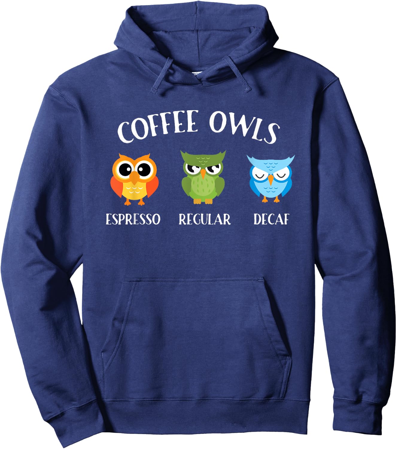 Coffee Owls - Coffee Owl Birds Lover Nature Ornithologist Hoodie - Hoodie | Navy
