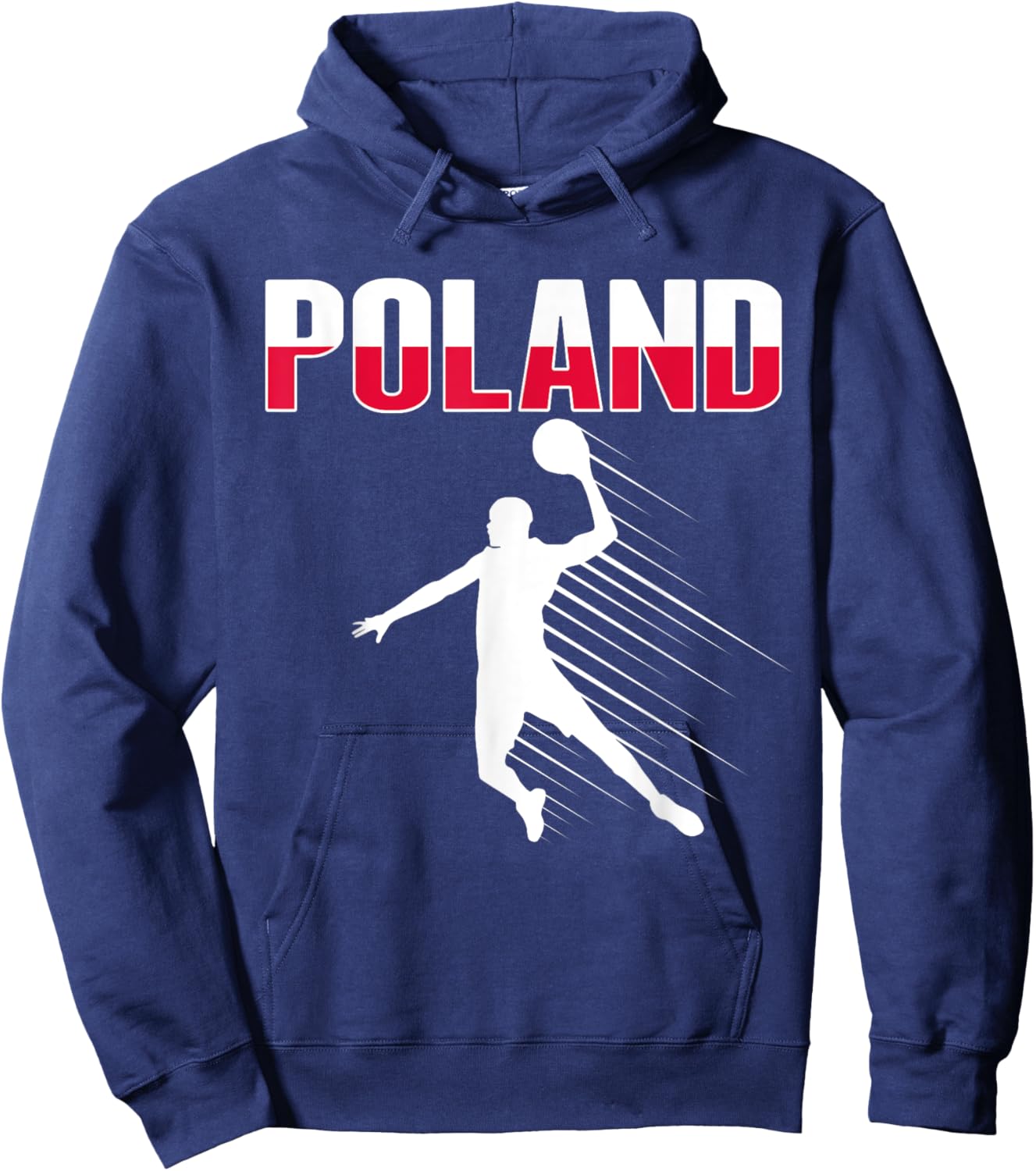Poland Basketball Lovers Jersey Support Polish Baller Team Hoodie - Hoodie | Navy