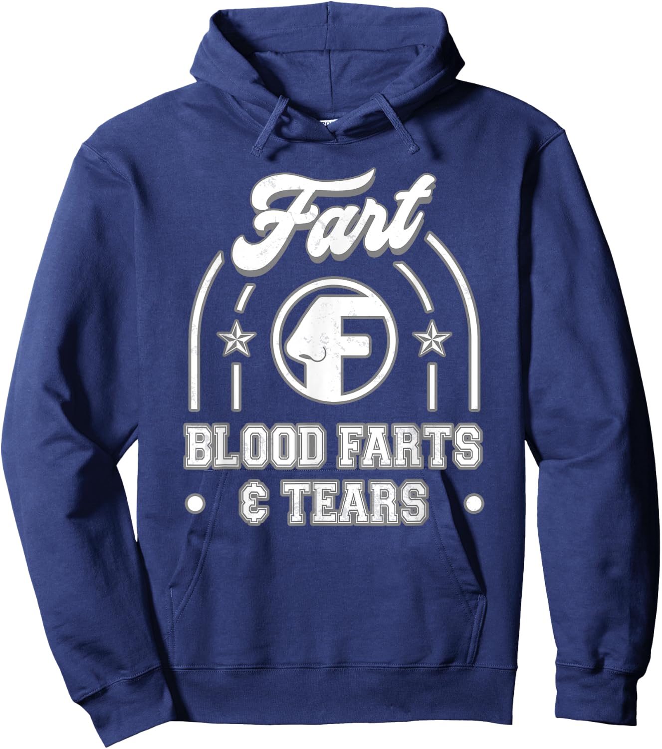 Blood Farts & Tears Fart Funny Hoodie - Hoodie | Navy