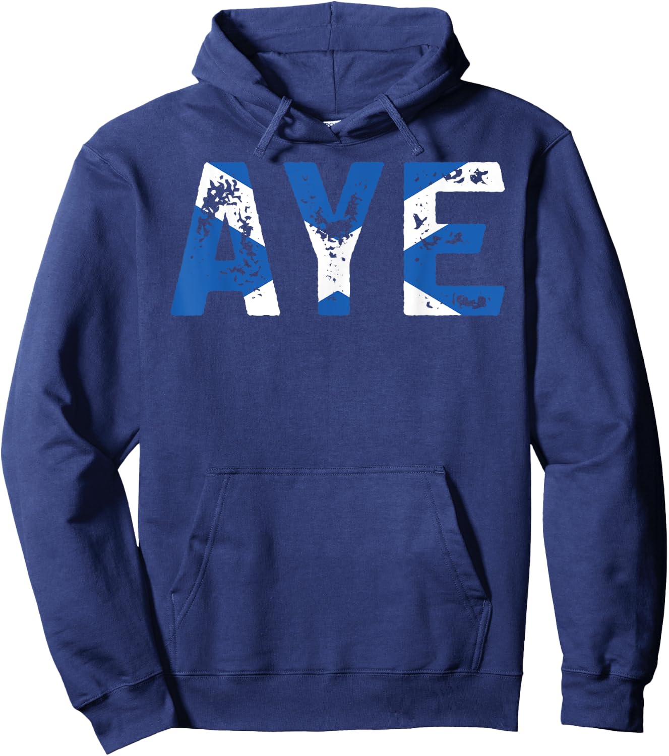Aye Scotland Funny Scottish Uk Quote Hoodie - Hoodie | Navy
