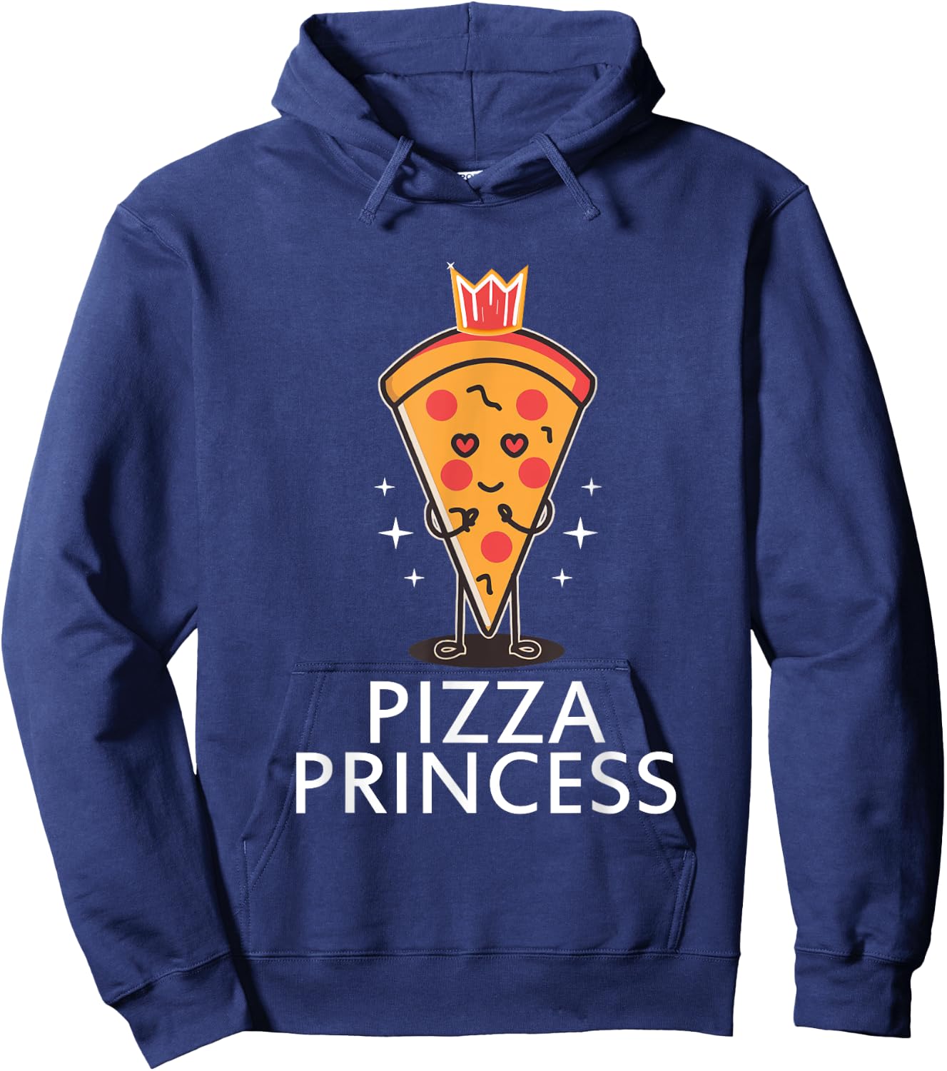 Pizza Princess Graphic Funny Pizza Lover For Girls Women Hoodie - Hoodie | Navy