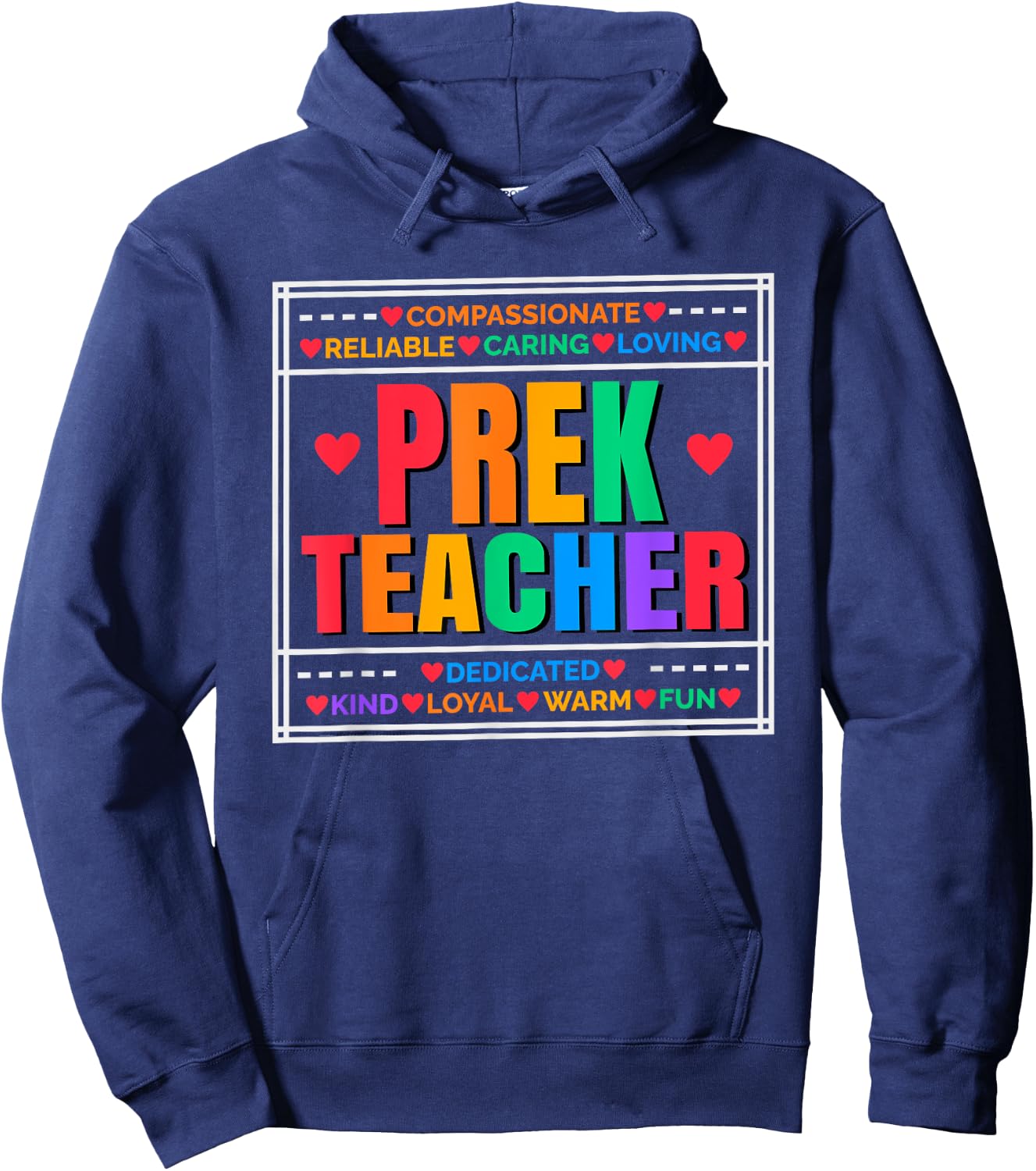 Prek Teacher and Pre Kindergarten Teacher Men Women Hoodie - Hoodie | Navy