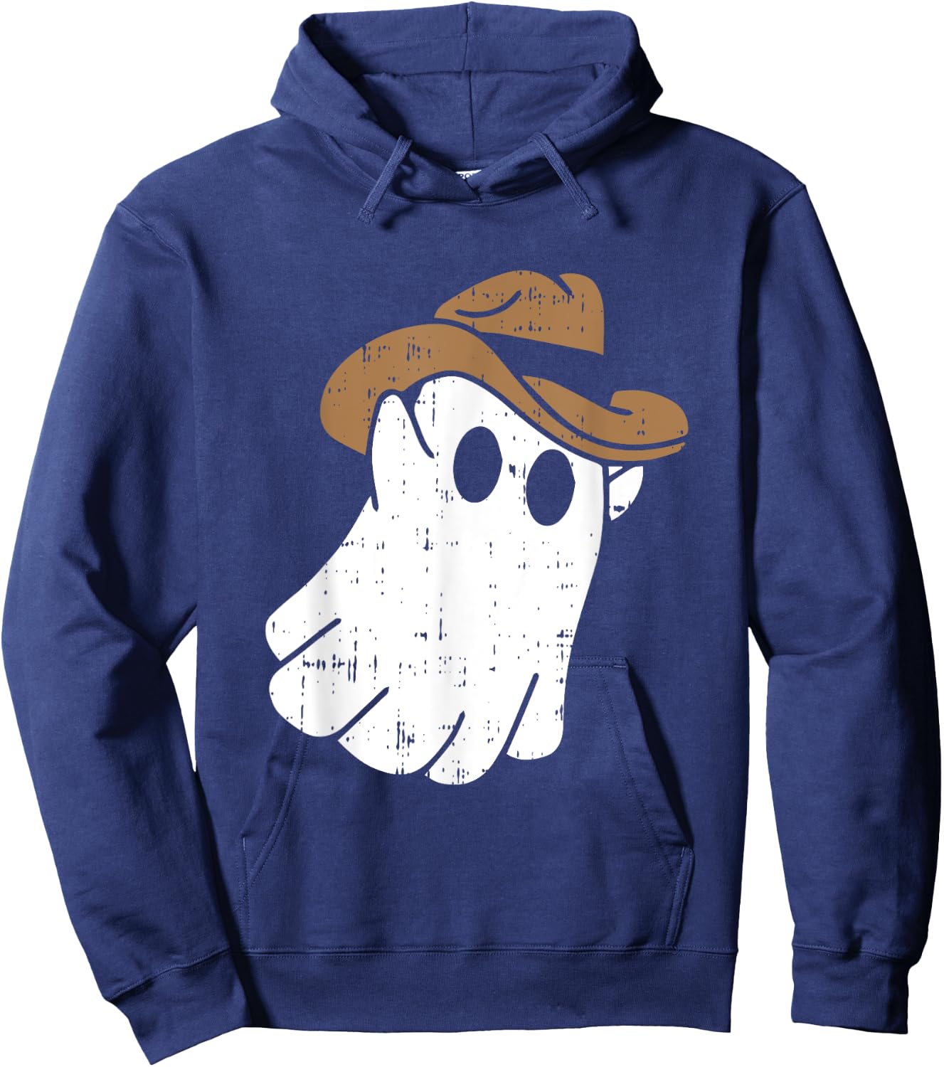 Cowboy Ghost Halloween Costume Funny Spooky Boo Spirit Hoodie - Hoodie | Navy