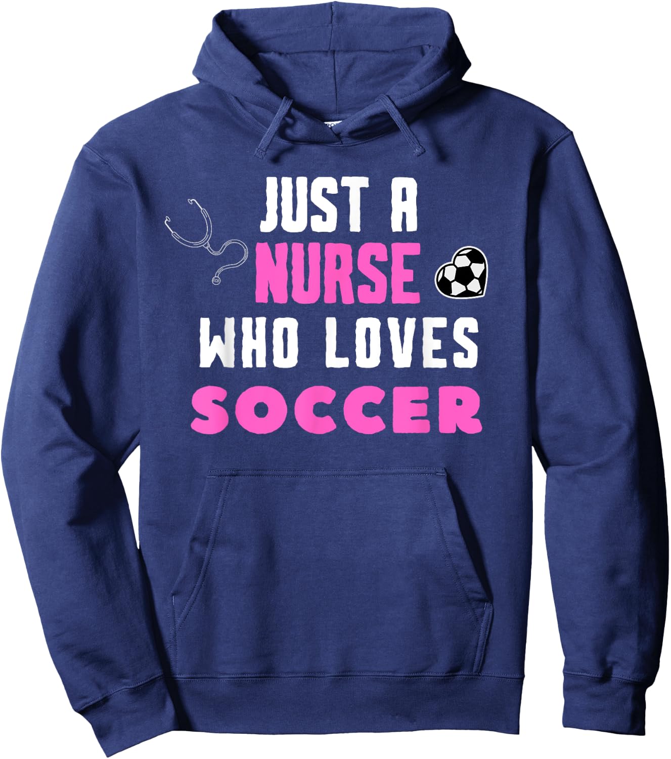 Cool Soccer Girls School Nurse RN ICU ER Pediatric Hoodie - Hoodie | Navy