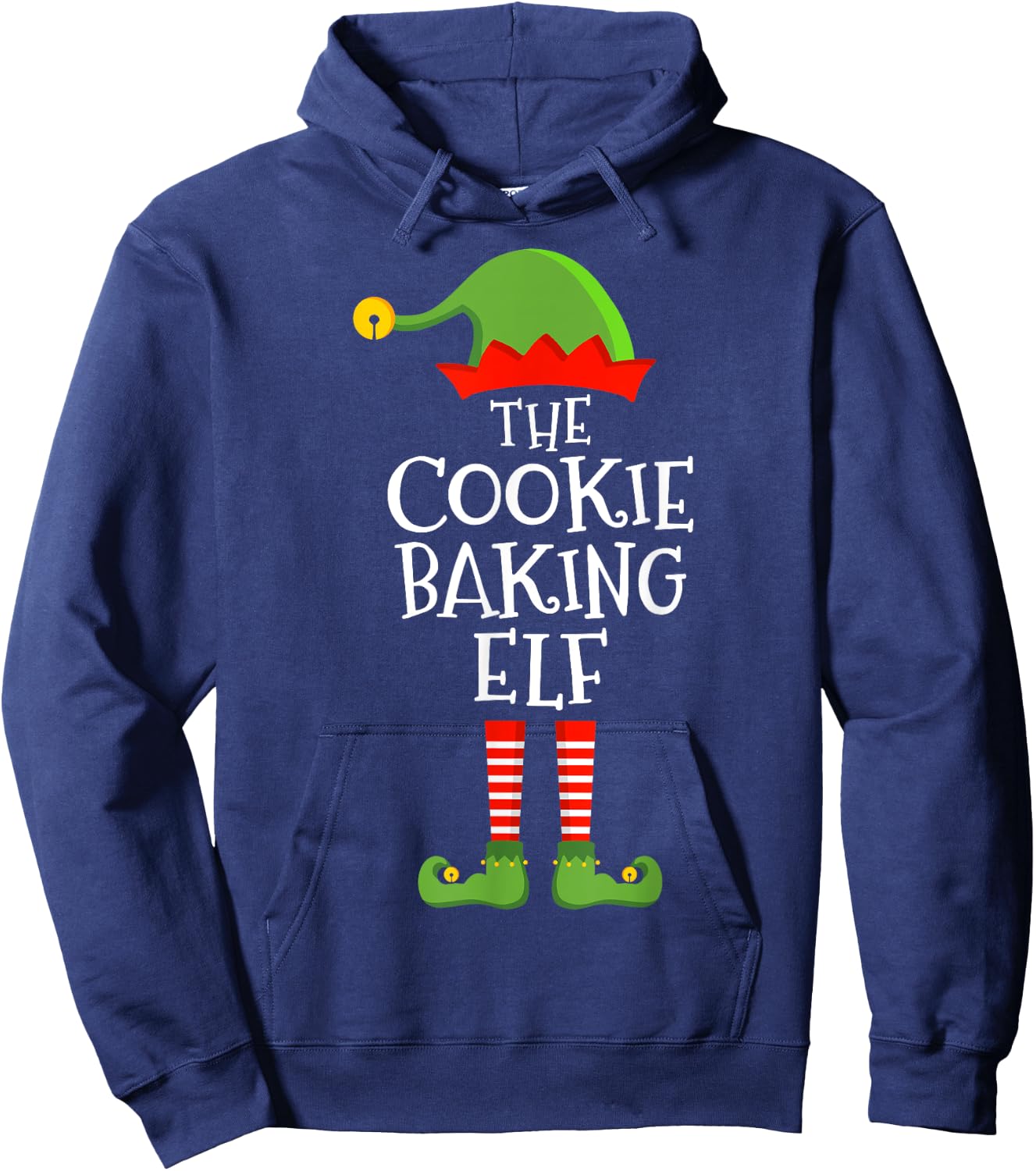 Cookie baking elf funny christmas matching family pajama Hoodie - Hoodie | Navy