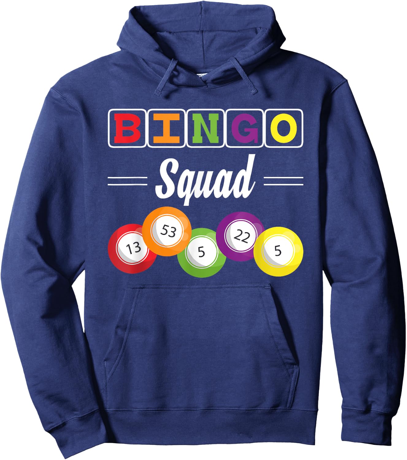 Bingo Squad Lotto Bingo Caller Gambling Bingo Player Bingo Hoodie - Hoodie | Navy