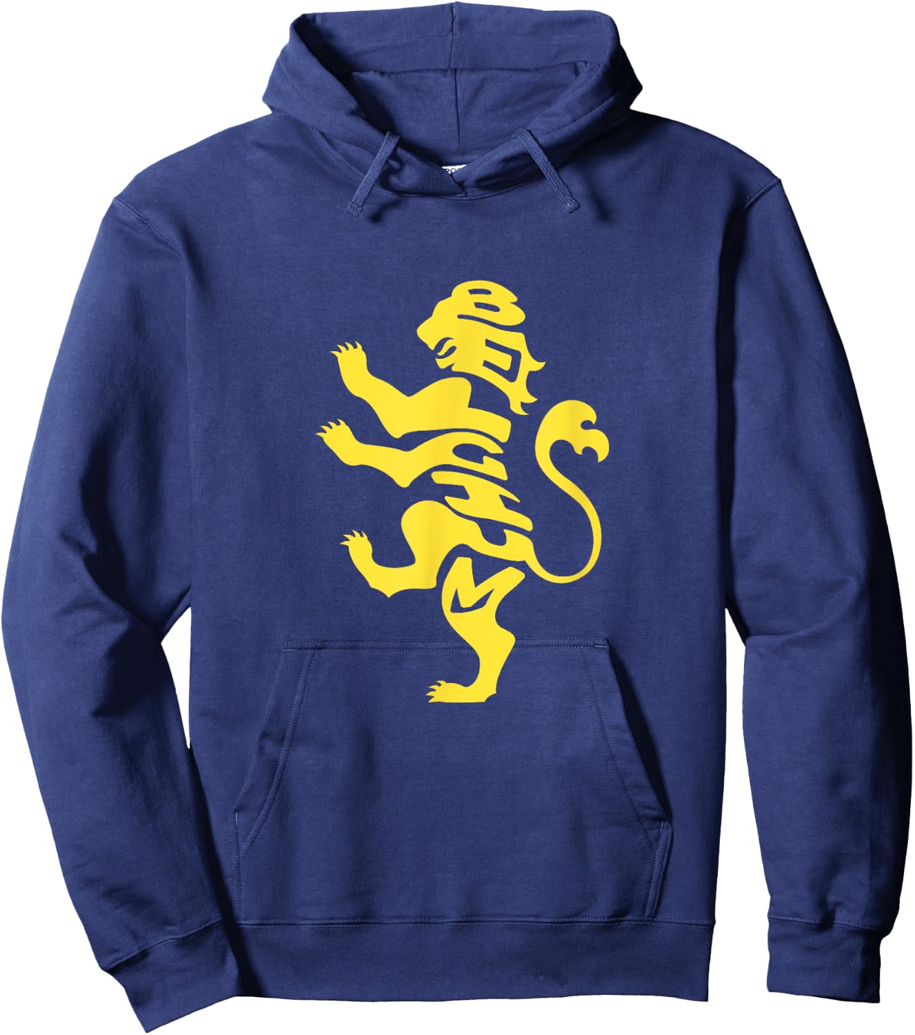 Belgium Lion Coat of Arms Word Art - Funny Animal Hoodie - Hoodie | Navy