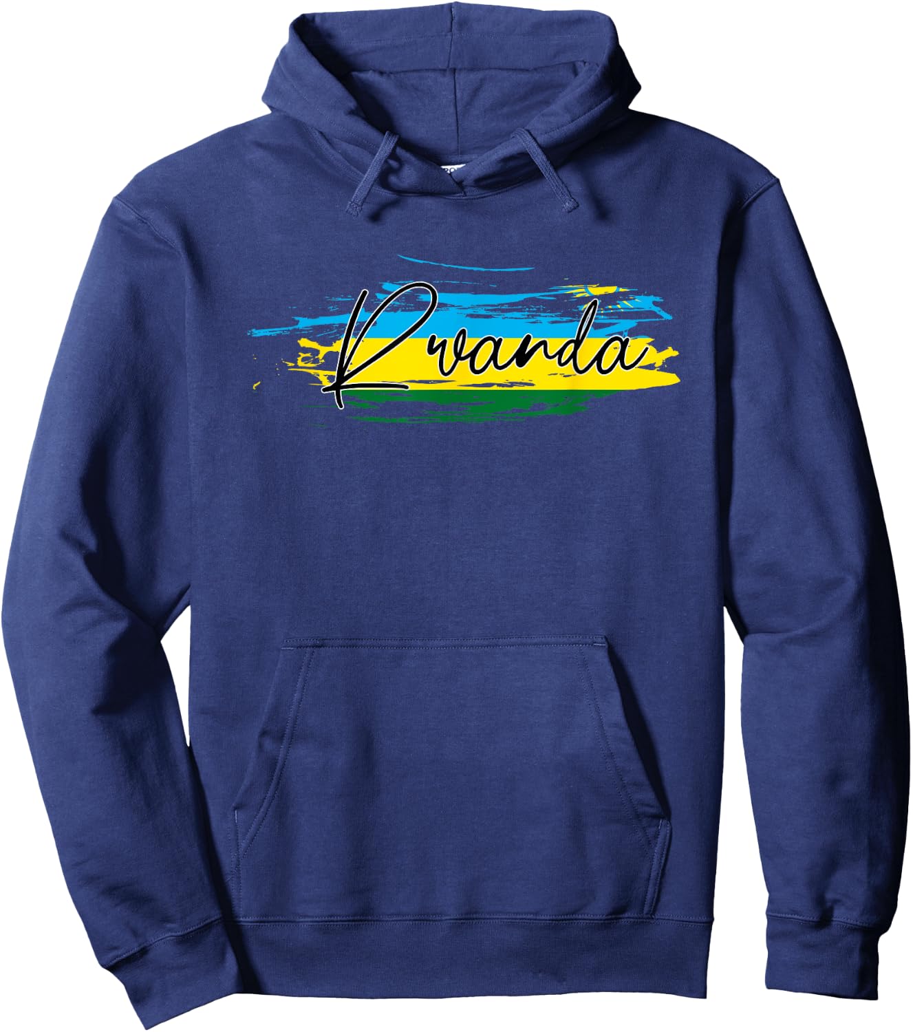 Rwanda Flag Hoodie - Hoodie | Navy