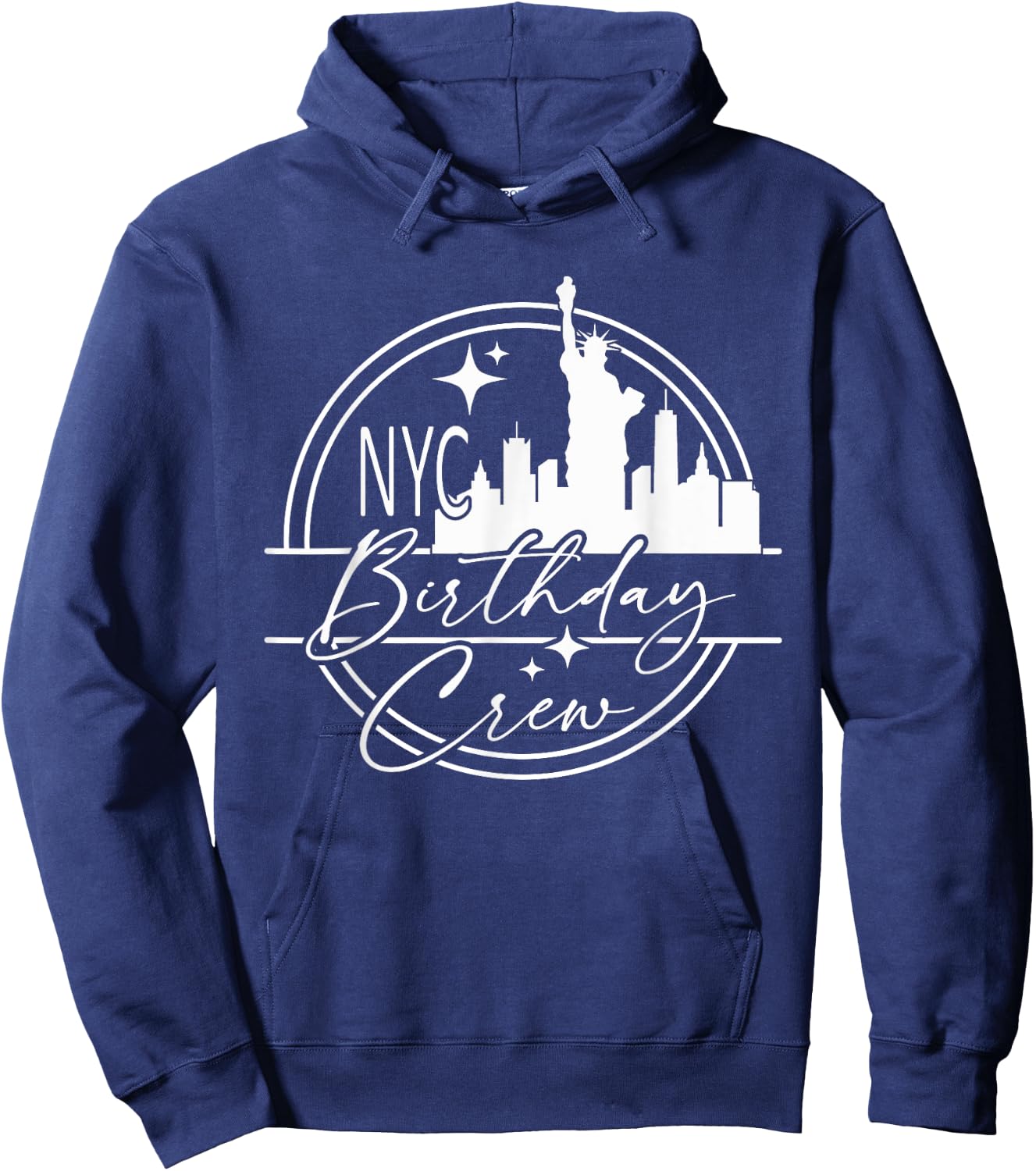 Birthday crew NYC Vacation, Matching 2023 New York City Trip Hoodie - Hoodie | Navy