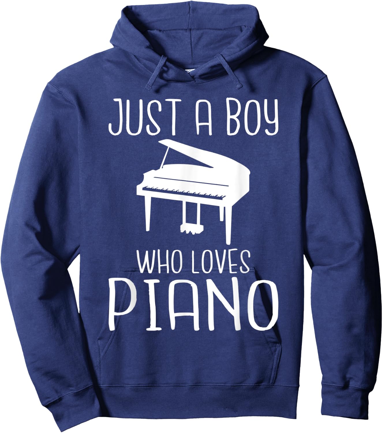 Just a Boy who loves Piano Musician Piano Boy Hoodie - Hoodie | Navy