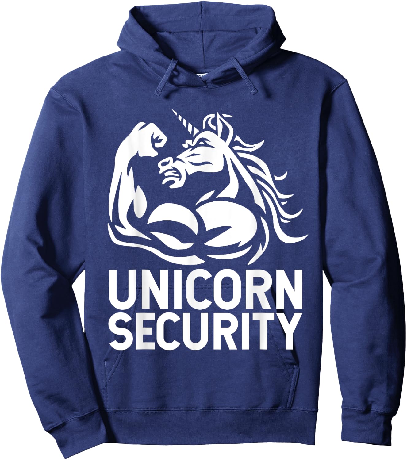 Unicorn Security Halloween Dad Mom Daughter Adult Costume Hoodie - Hoodie | Navy