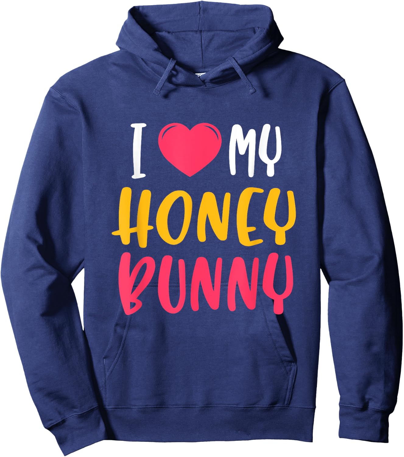 Cute "I love my" Honey Bunny Hoodie - Hoodie | Navy