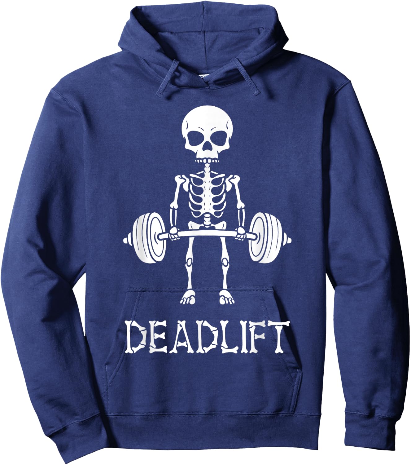 Deadlift Skeleton Gym Weight Lifting Workout Fitness Hoodie - Hoodie | Navy