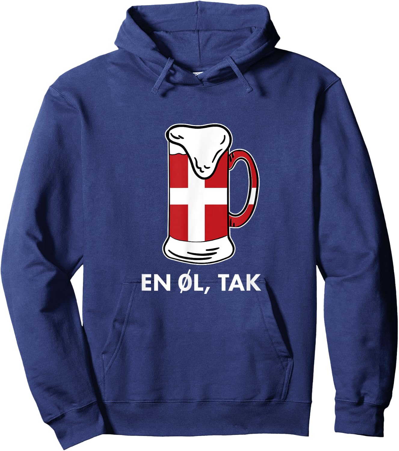 En Ol Tak Denmark Scandinavia Countries Copenhagen Danish Hoodie - Hoodie | Navy