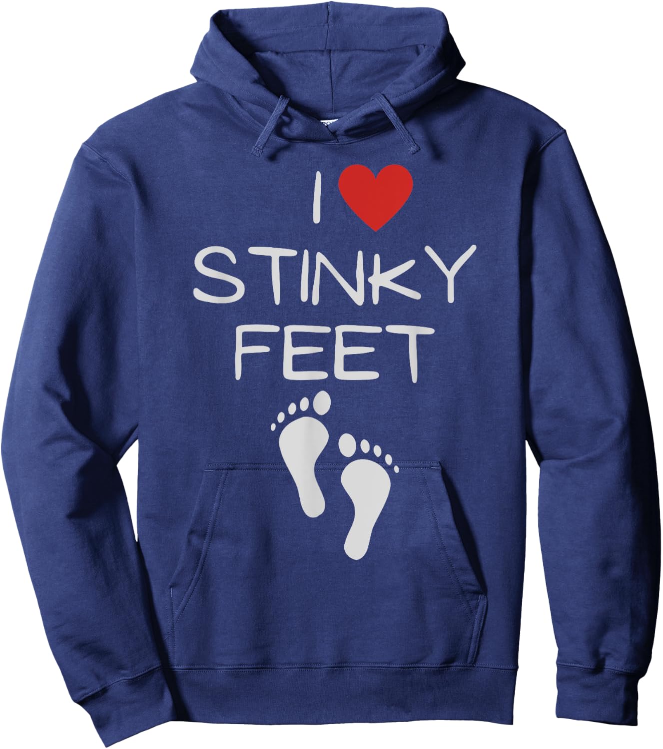 Funny I Love Stinky Feet Foot Barefoot Footprint Foot Smell Hoodie - Hoodie | Navy