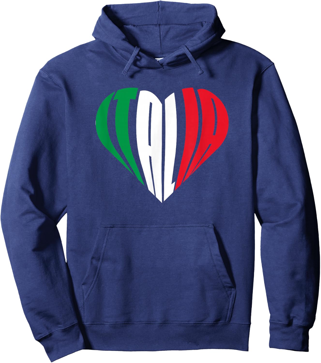 Proud Italian - Italia Design - Italian Heart I Love Italia Hoodie - Hoodie | Navy