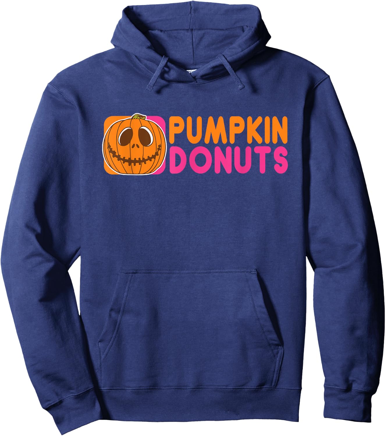 Pumpkin Donuts Halloween Cute Hoodie - Hoodie | Navy