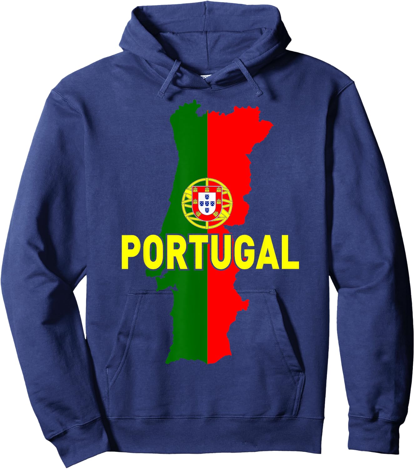 Proud Family and Patriotic Flag of Country Portugal Kids Men Hoodie - Hoodie | Navy