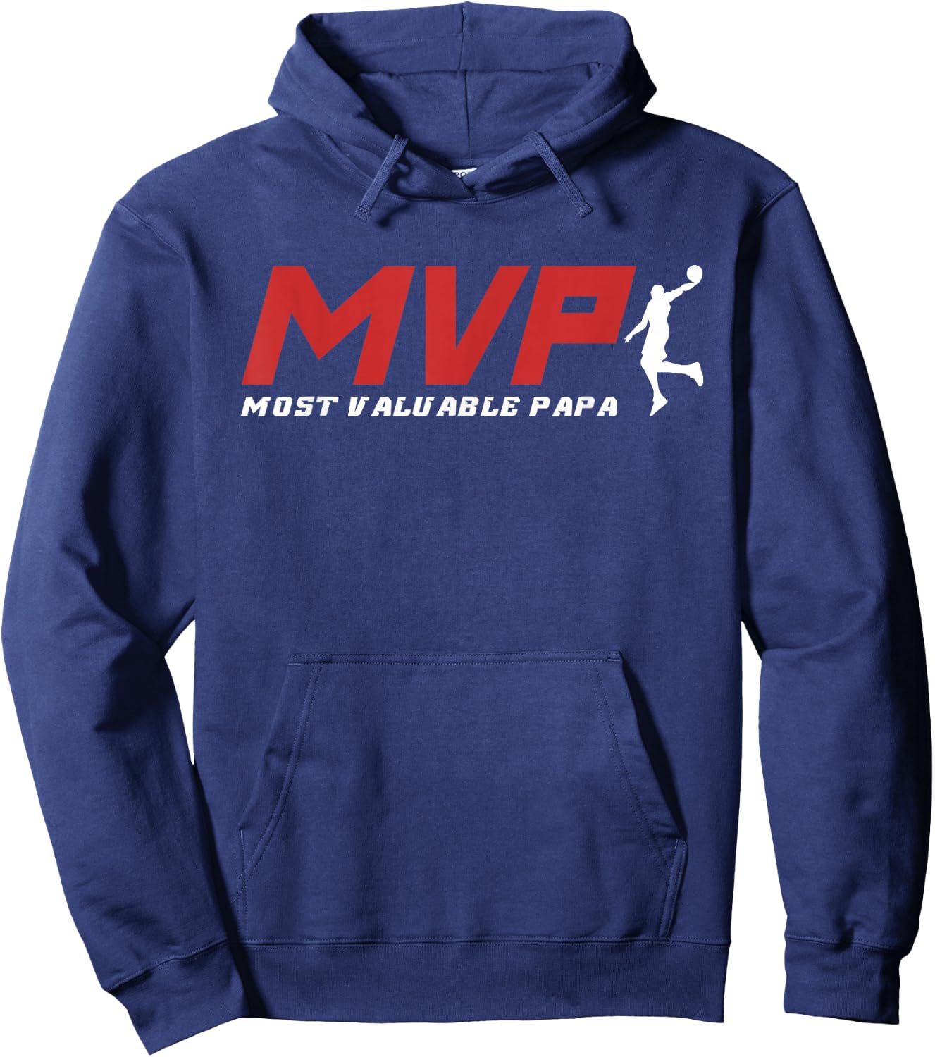 MVP Most Valuable Papa - Basketball Dad Hoodie - Hoodie | Navy