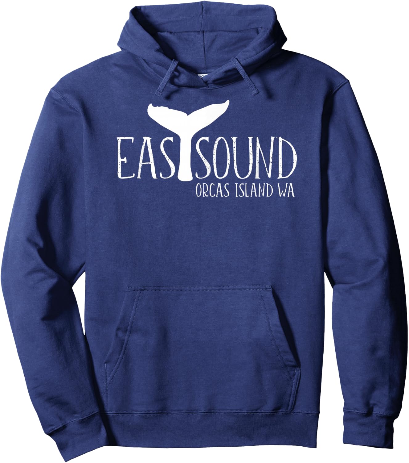 Eastsound Orcas Island Whale Tail San Juans Whale Watching Hoodie - Hoodie | Navy