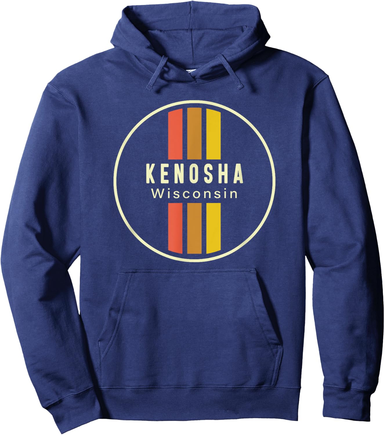 Retro Kenosha Wisconsin Hoodie - Hoodie | Navy