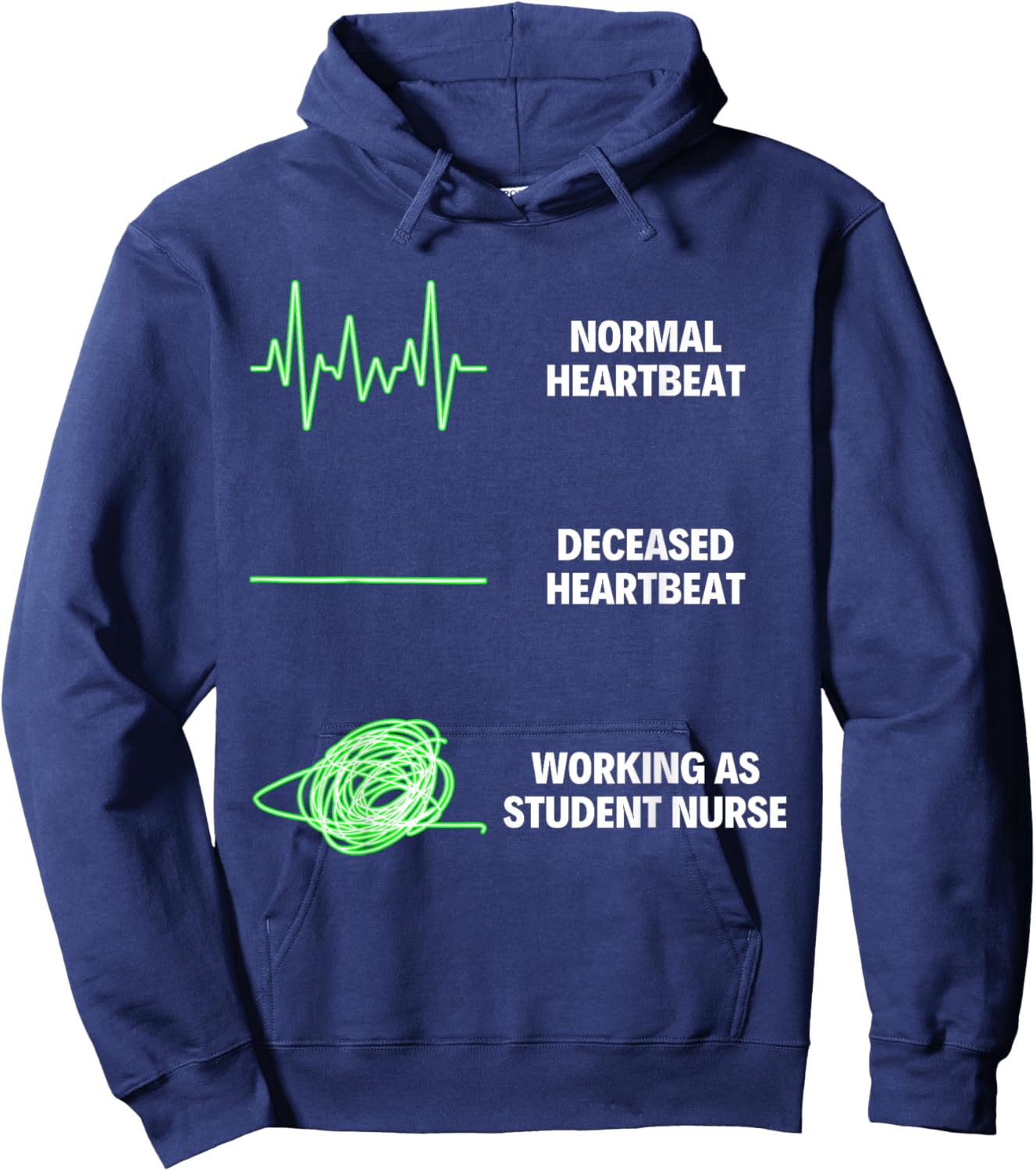 Student Nurse Funny Student Nurse Nursing Jobs Hoodie - Hoodie | Navy