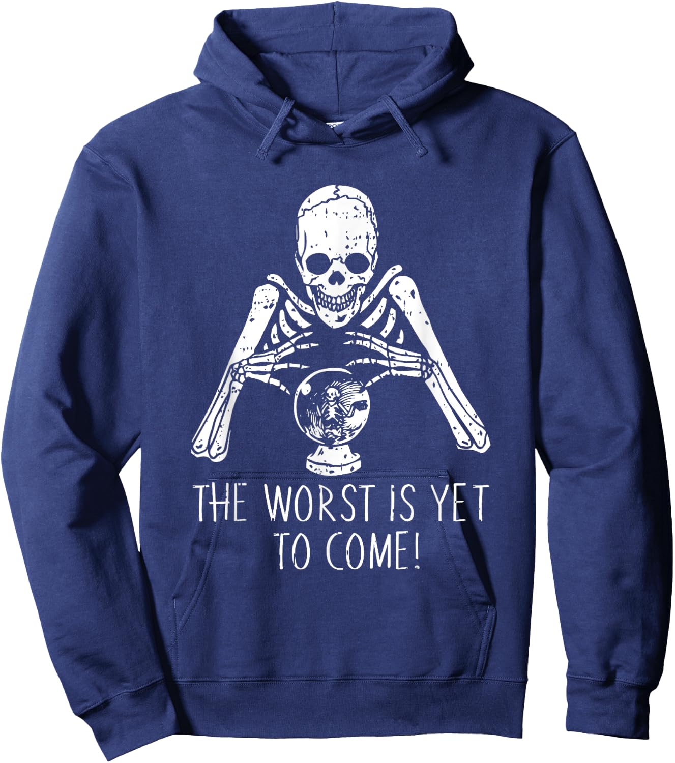 Fortune Teller Halloween Costume Funny Skull Skeleton Hoodie - Hoodie | Navy