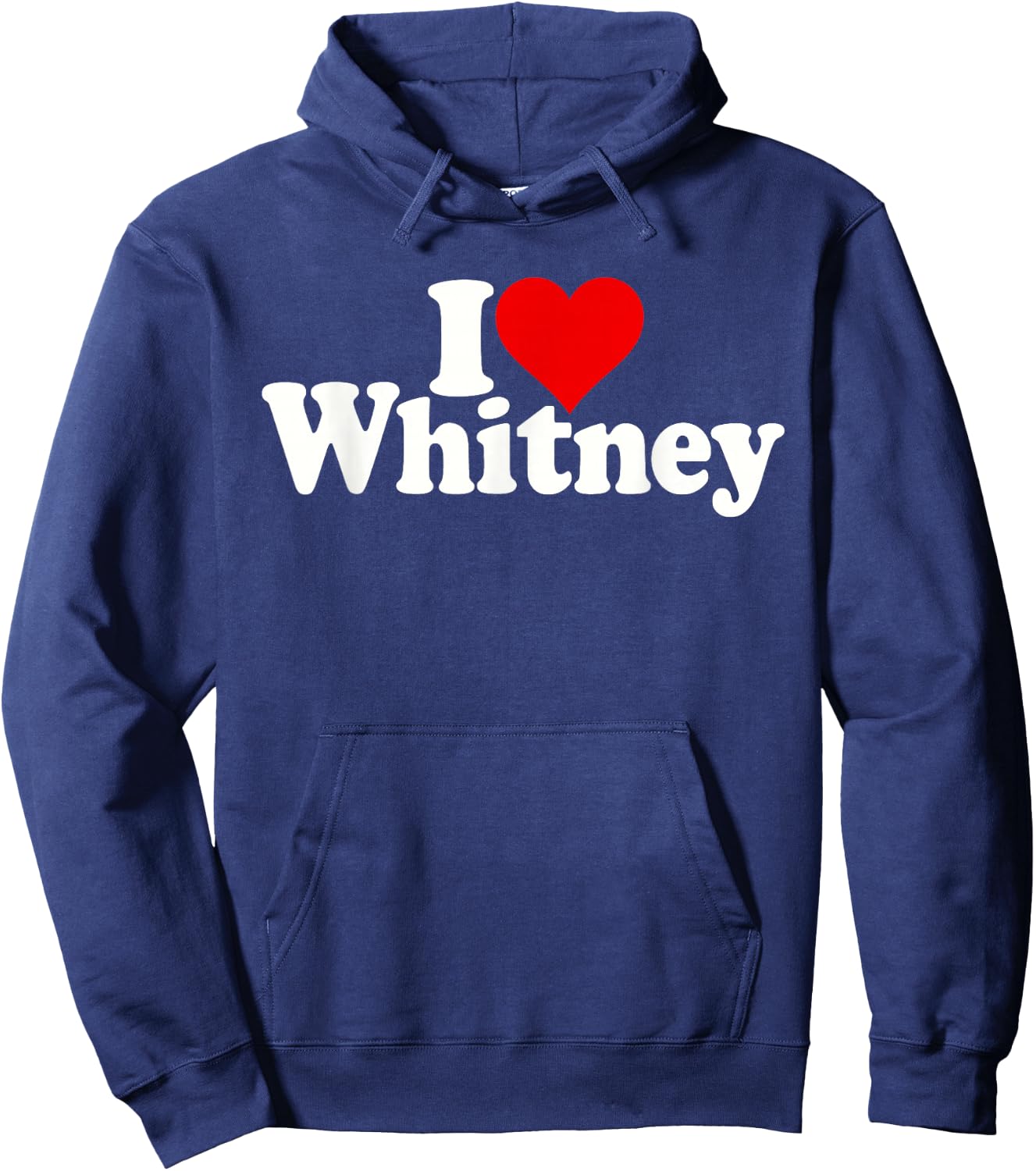 I Love Heart Whitney Hoodie - Hoodie | Navy