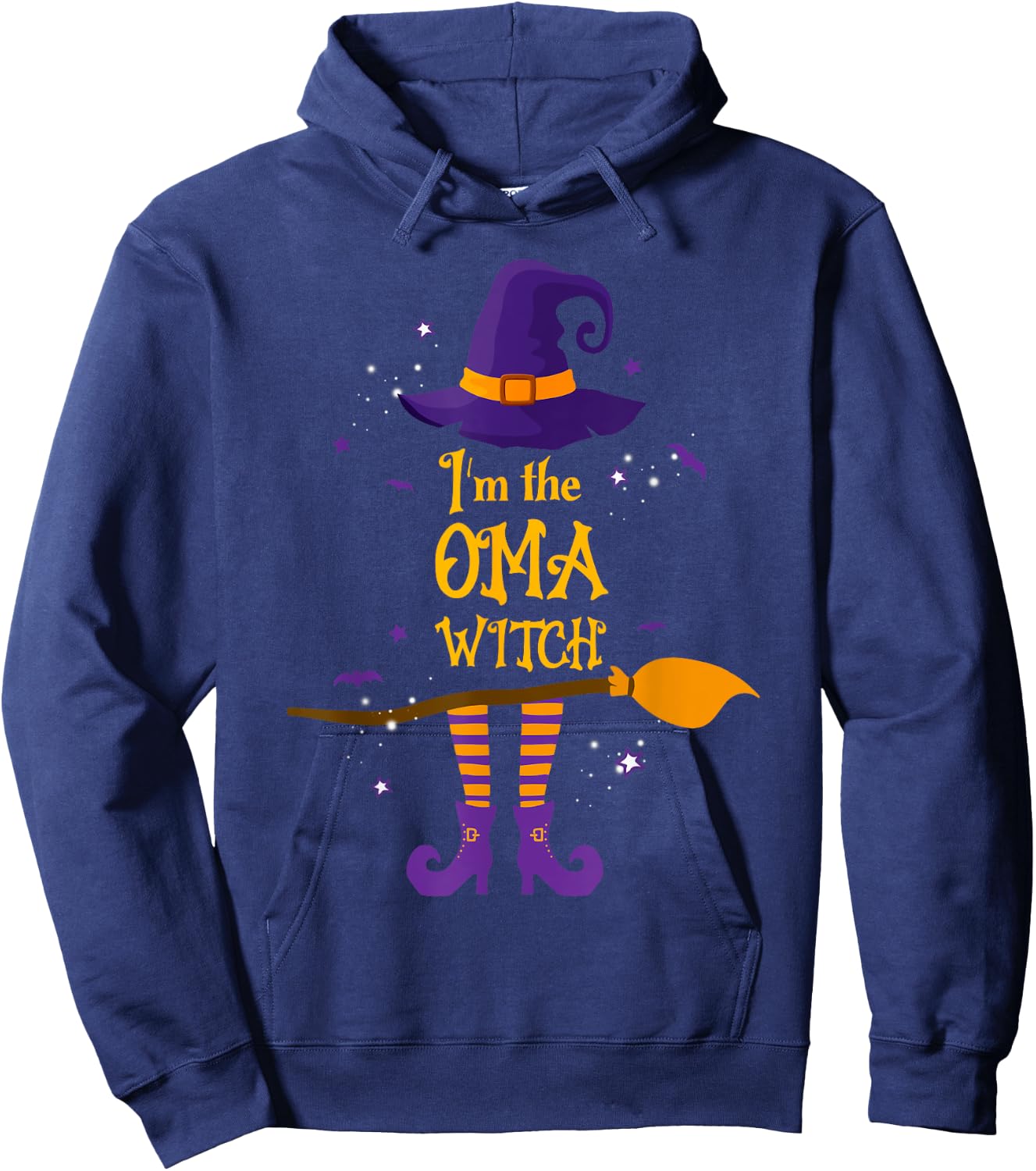 I'm The Oma Witch Costume Halloween Matching Family Hoodie - Hoodie | Navy