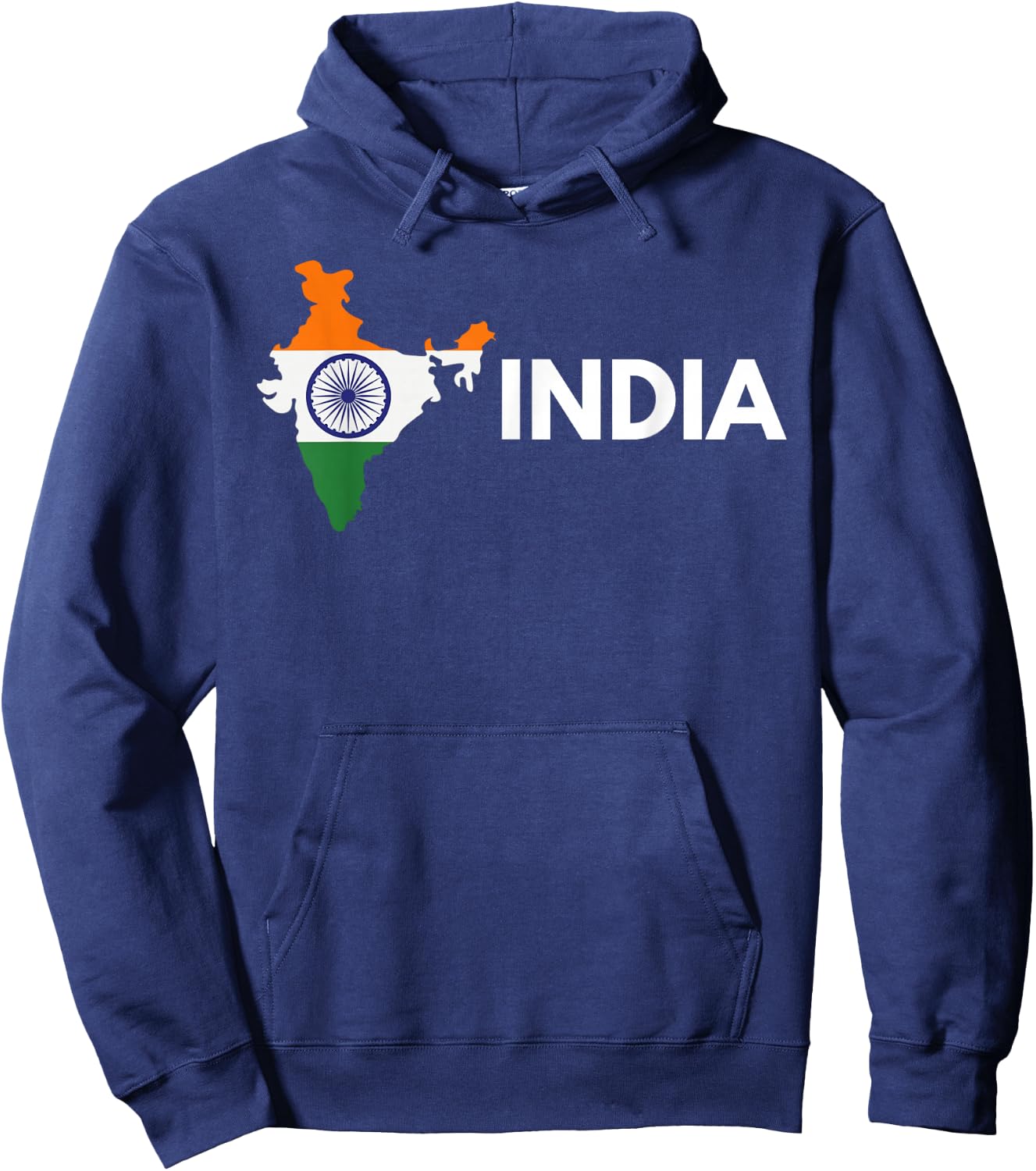 Vintage India Flag Indian Outdoor Trip in India Hoodie - Hoodie | Navy