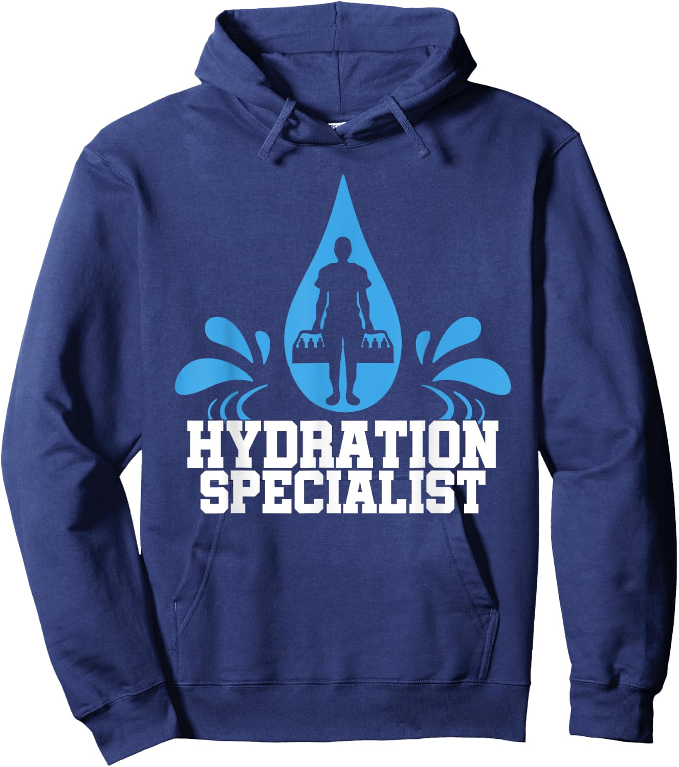 Hydration Specialist Team Manager Football Hydrated Waterboy Hoodie - Hoodie | Navy