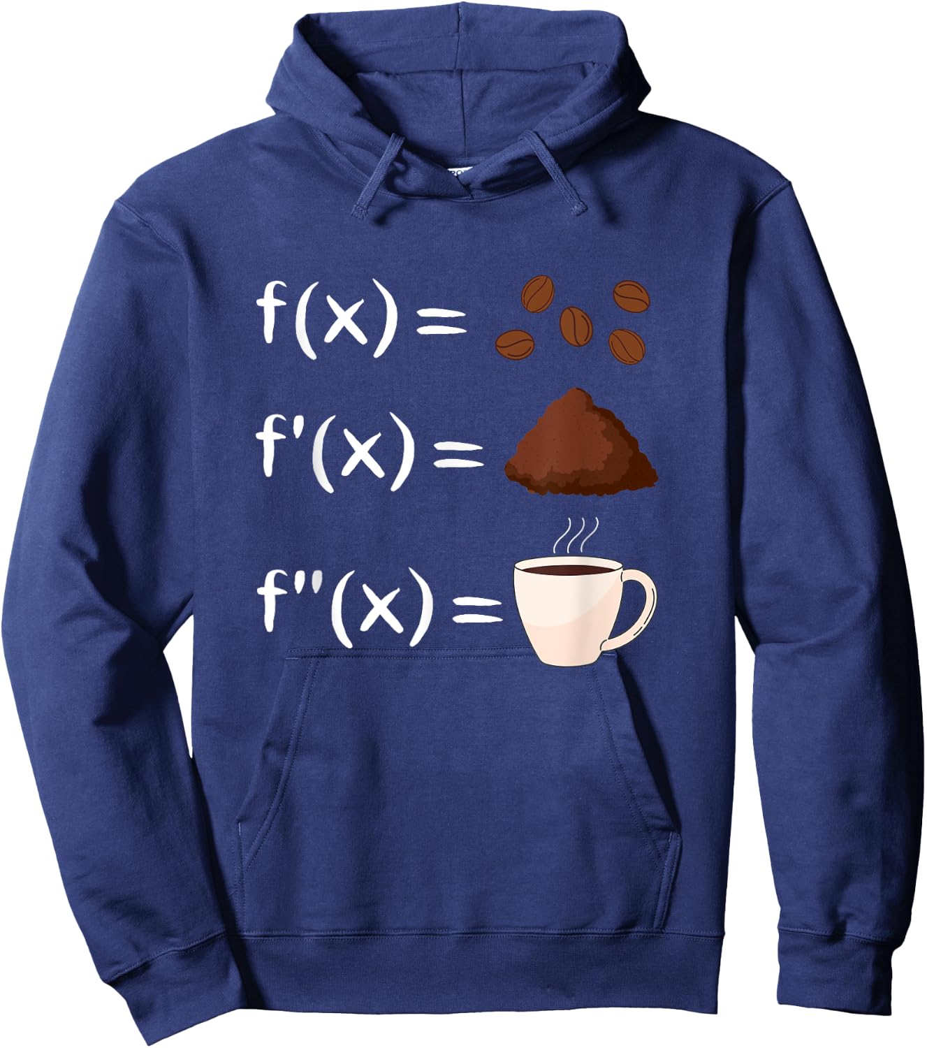 Funny Math Coffee Calculus Hoodie - Hoodie | Navy