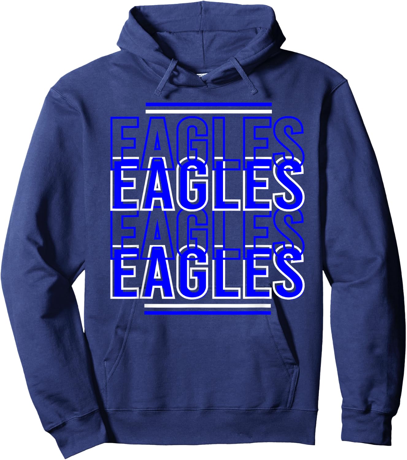 Red Black Eagles School Spirit Eagle Mascot Teacher Women Kids Hoodie - Hoodie | Navy