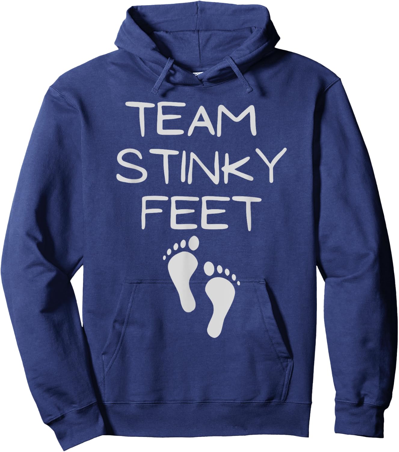 Funny Team Stinky Feet Foot Barefoot Footprint Foot Smell Hoodie - Hoodie | Navy