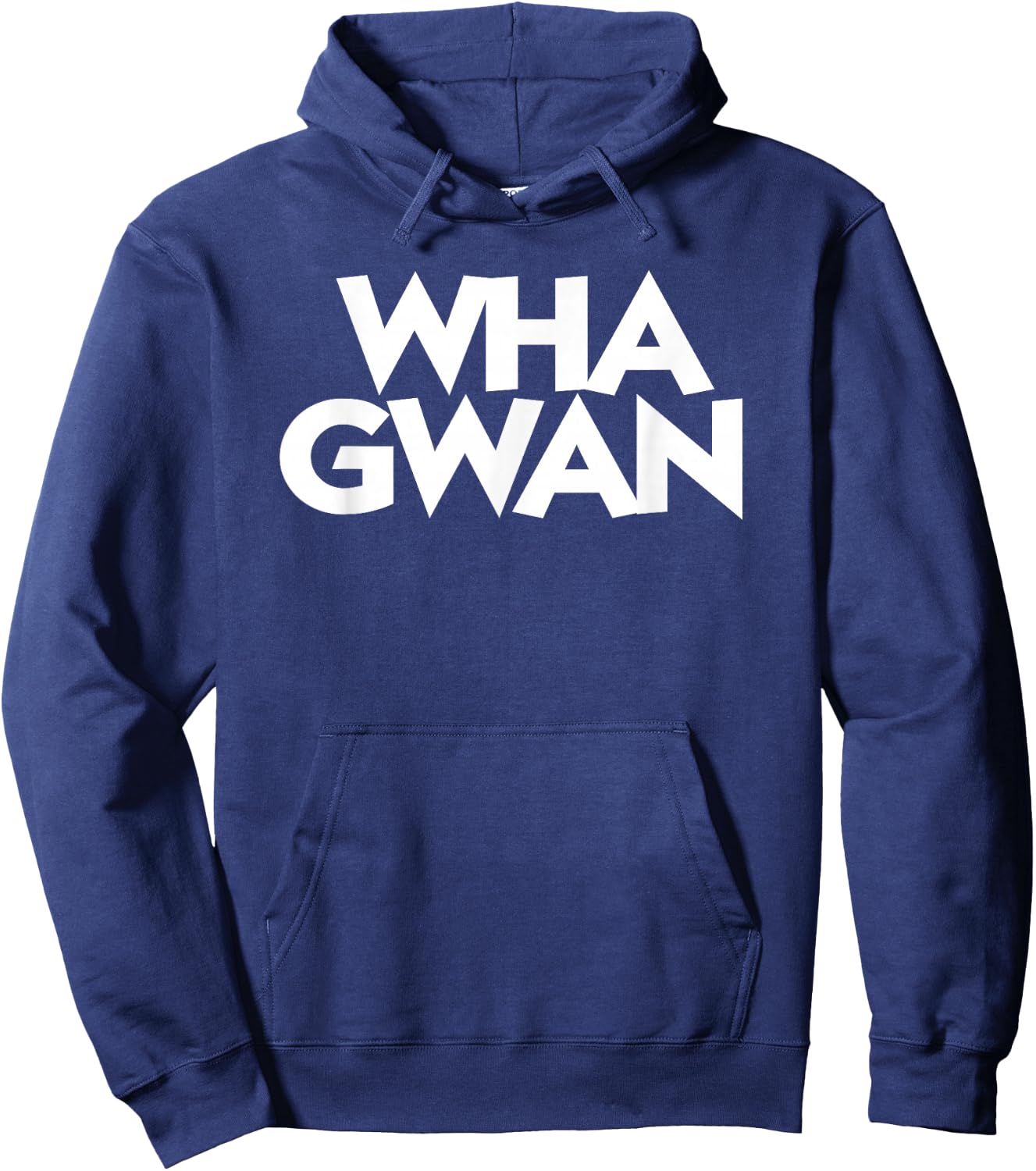 Wha Gwan Jamaica Shirt Jamaican Slang Patwah Souvenir Patois Hoodie - Hoodie | Navy