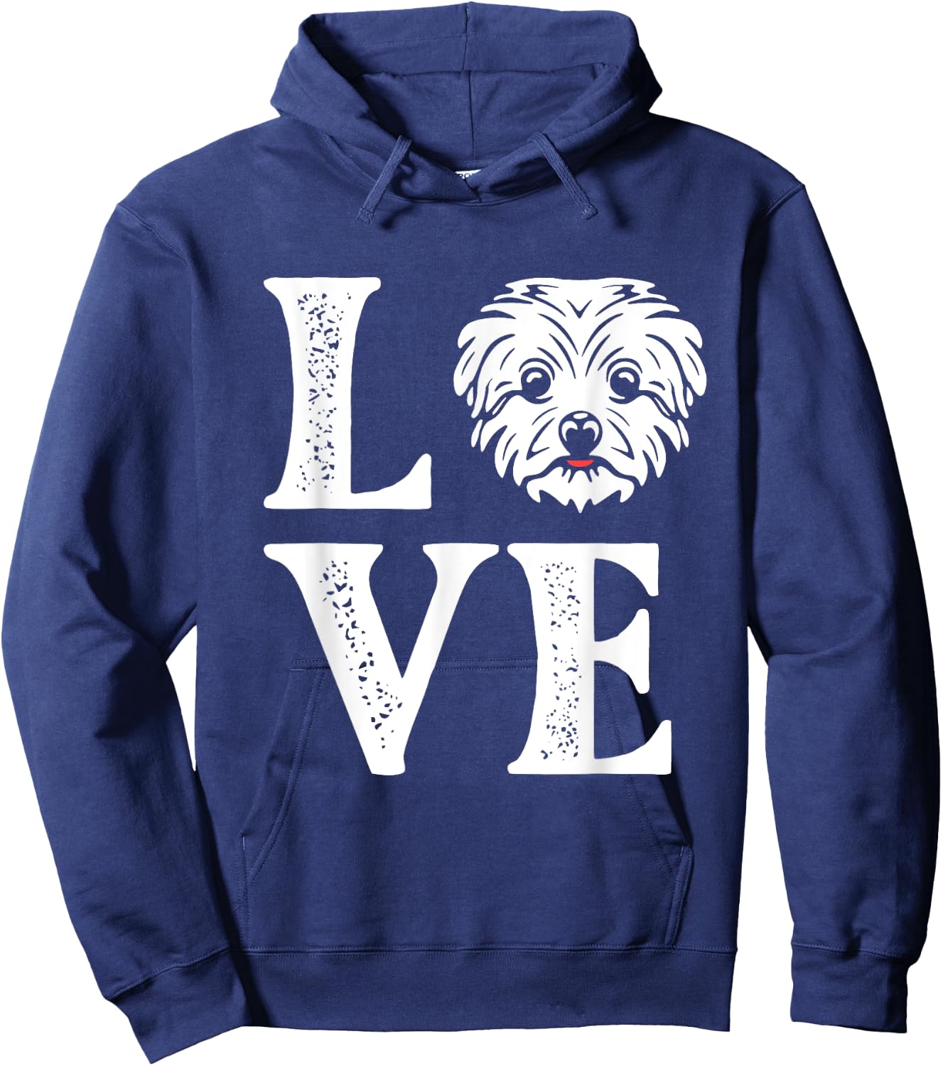 Love - Maltese Owner Puppy Lover Dog Lover Puppies Women Kids Hoodie - Hoodie | Navy