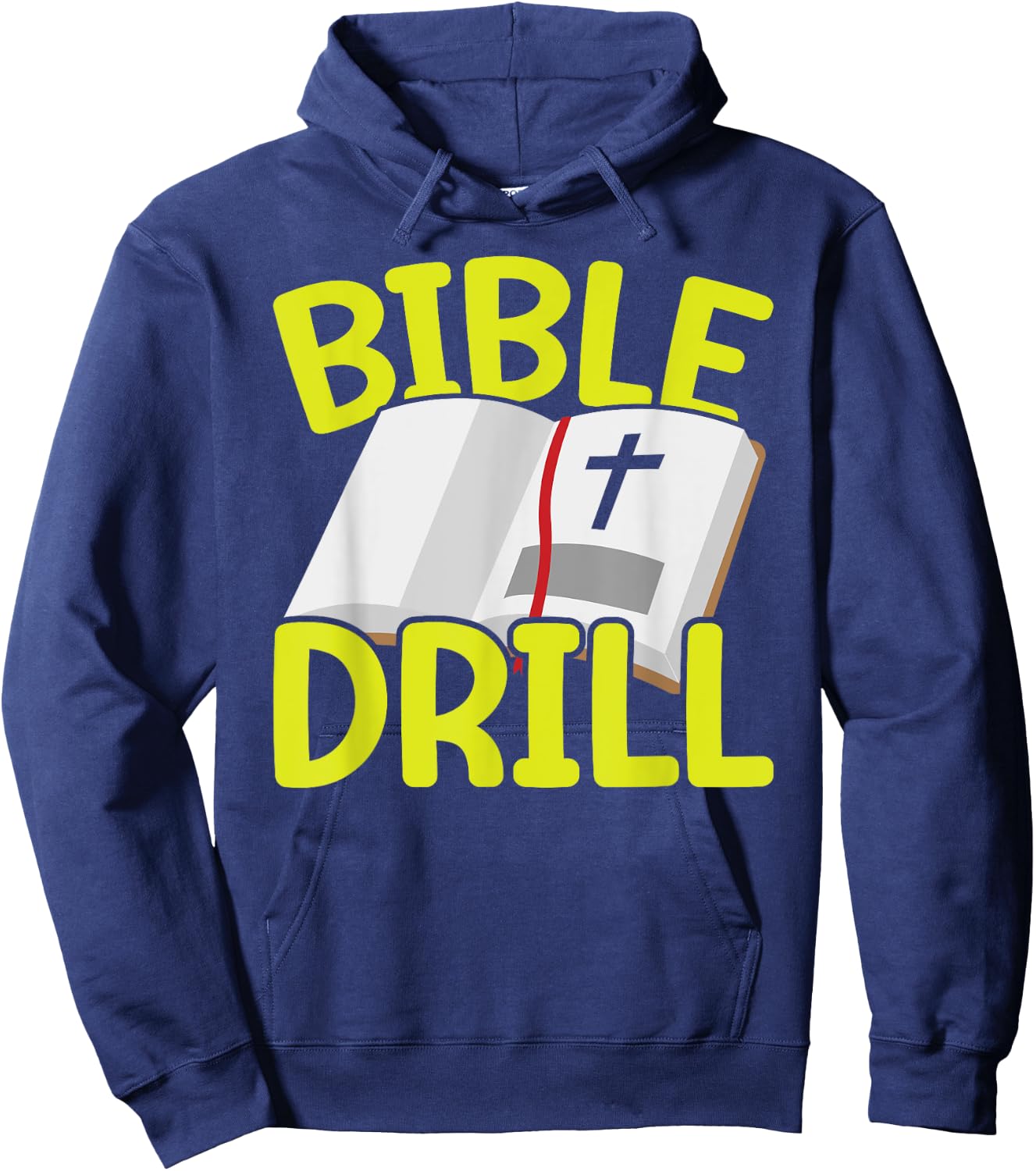 Bible Drill Religious Pastor Scripture Christian Believer Hoodie - Hoodie | Navy