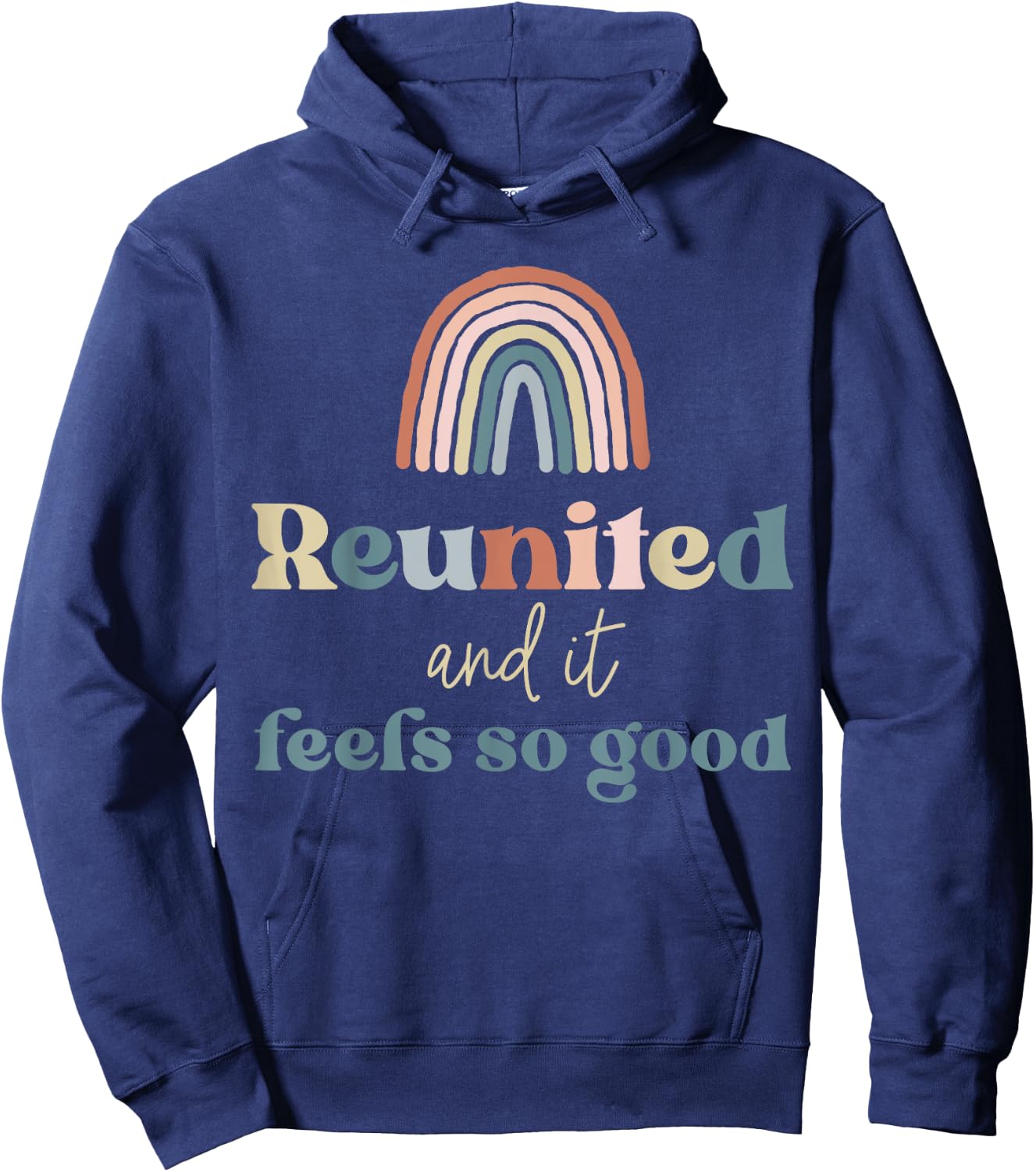 Reunited and It Feels So Good Family Reunion Group Matching Hoodie - Hoodie | Navy