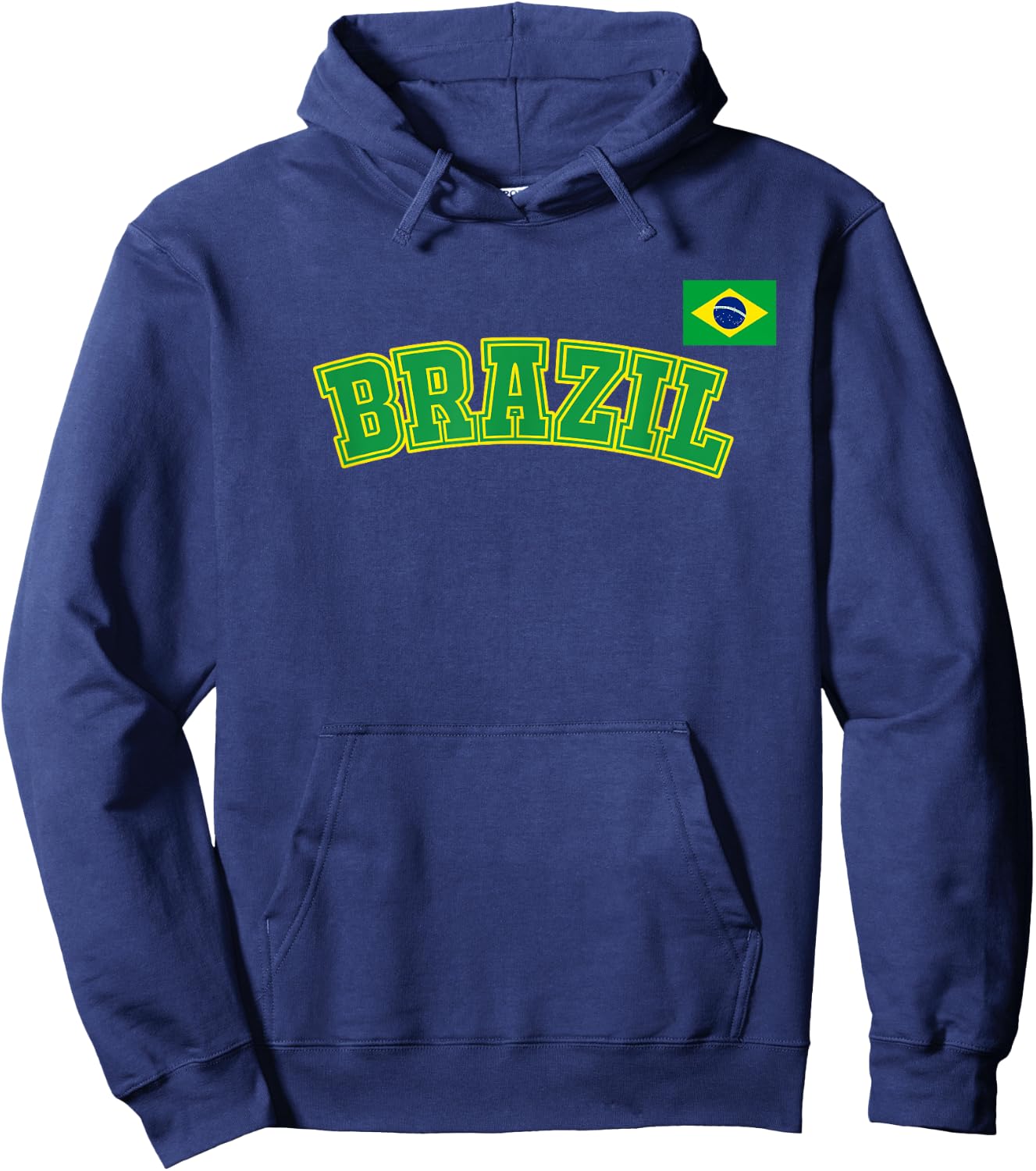 Brazil T Shirt Women Men Kids Brasil Brazilian Flag Hoodie - Hoodie | Navy