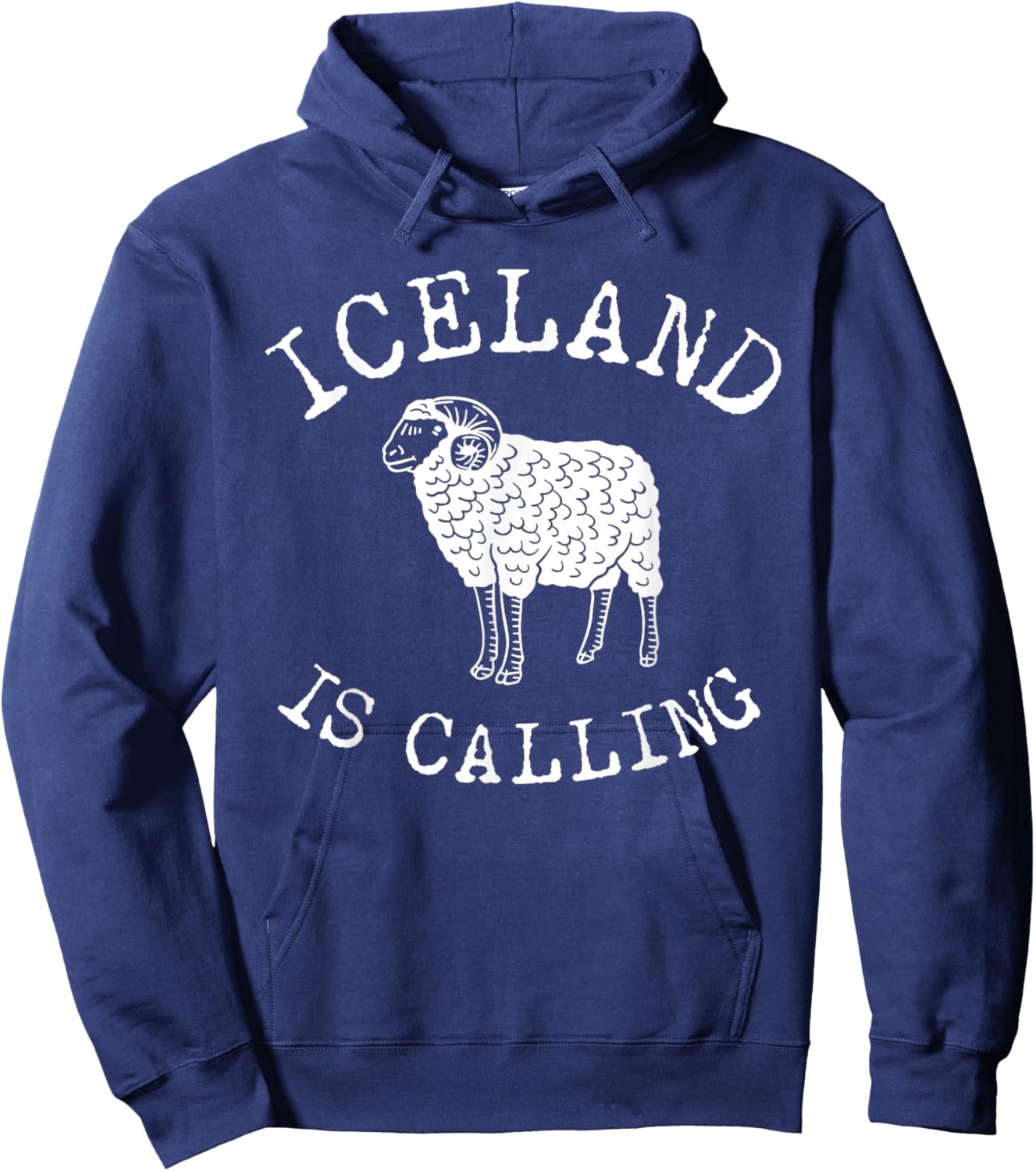 Icelandic Sheep Reykjavik Vacations Iceland Hoodie - Hoodie | Navy