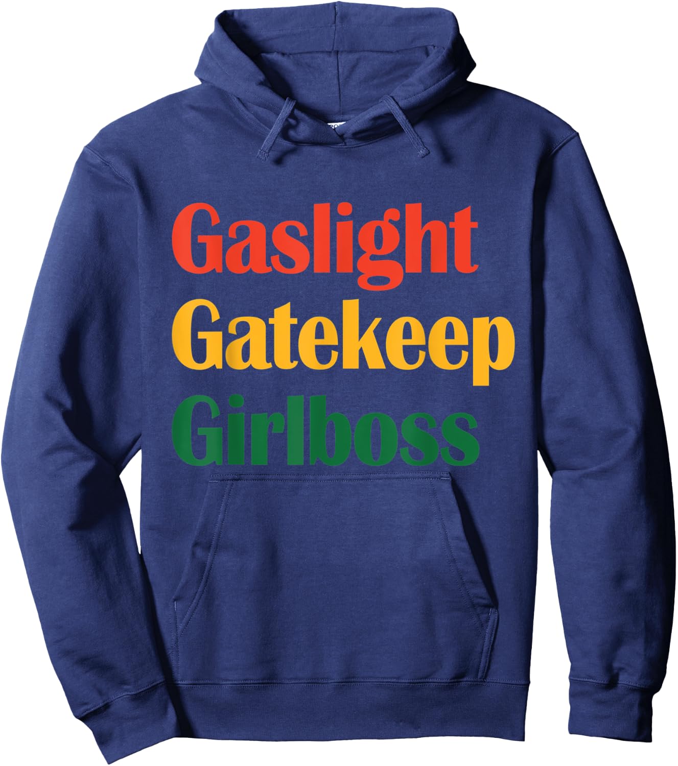 Gaslight Gatekeep Girlboss Apparel Apparel Merry Christmas Hoodie - Hoodie | Navy