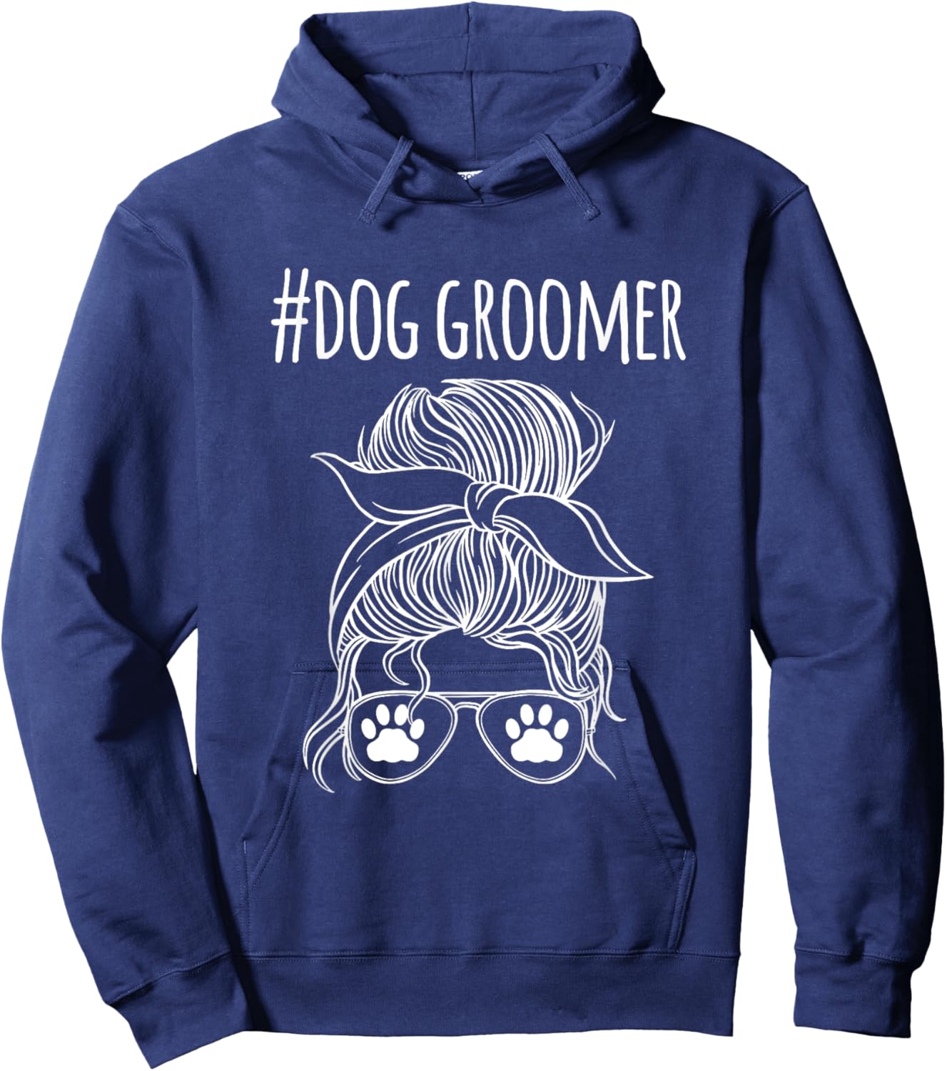 Dog Groomer Dog Hair-Grooming Salon Men Women Hoodie - Hoodie | Navy