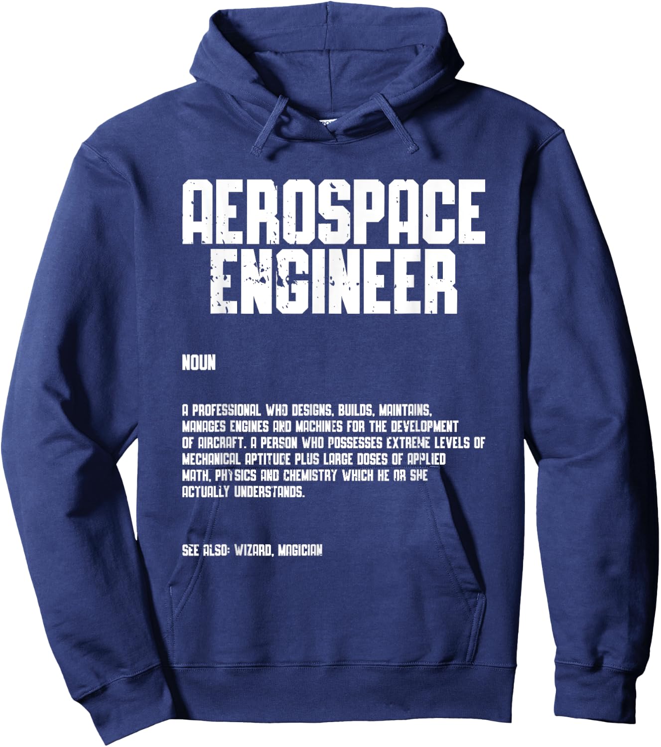 Aerospace Engineer Rocket Scientist Space Aeronautical Hoodie - Hoodie | Navy