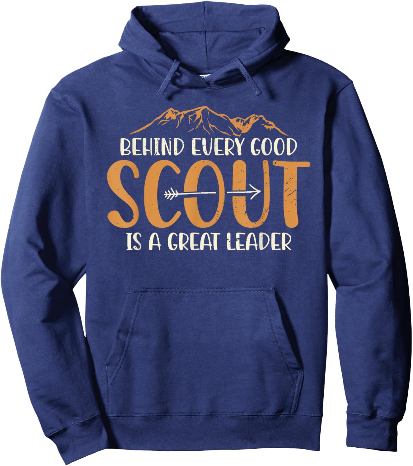 Behind Every Good Scout Is A Great Leader Scout Leader Hoodie - Hoodie | Navy