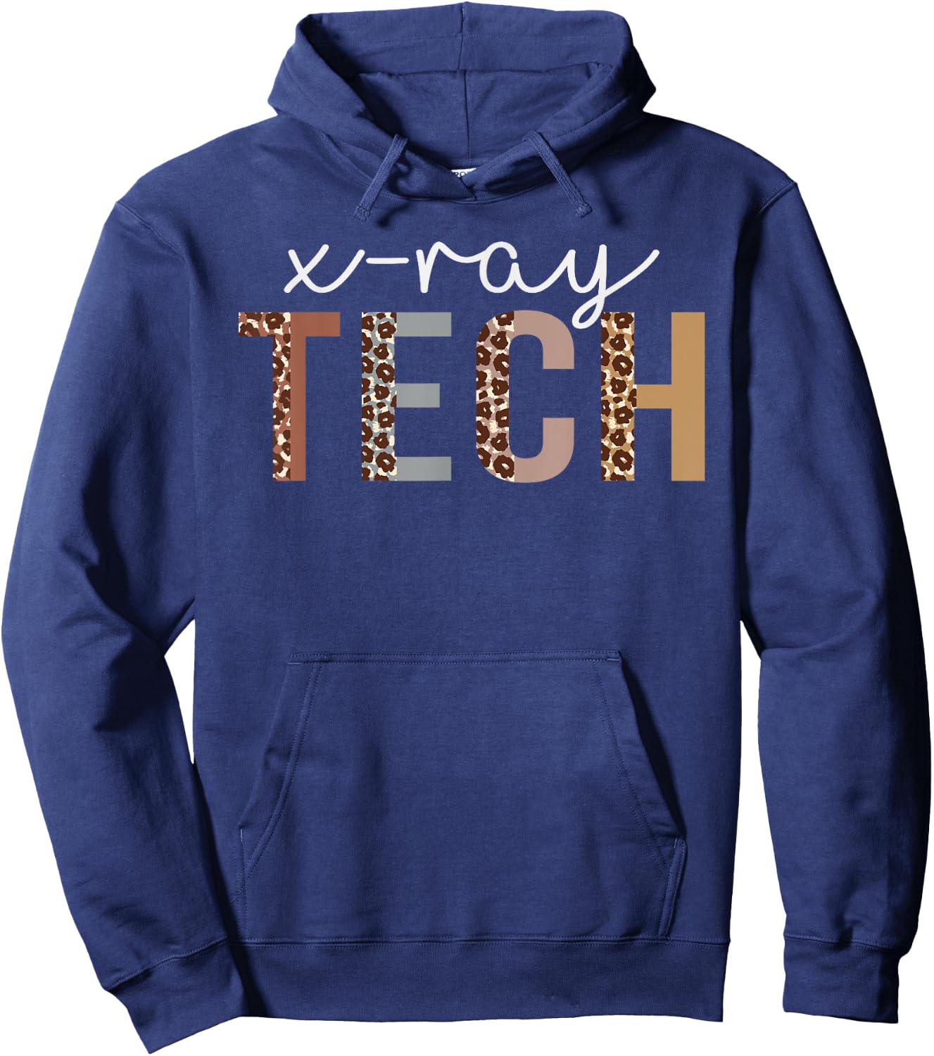 Leopard X-ray Tech Appreciation healthcare workers Hoodie - Hoodie | Navy
