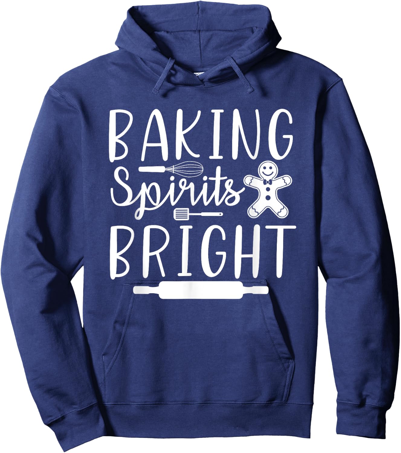 Baking Spirits Bright Holiday Family Matching Christmas Hoodie - Hoodie | Navy