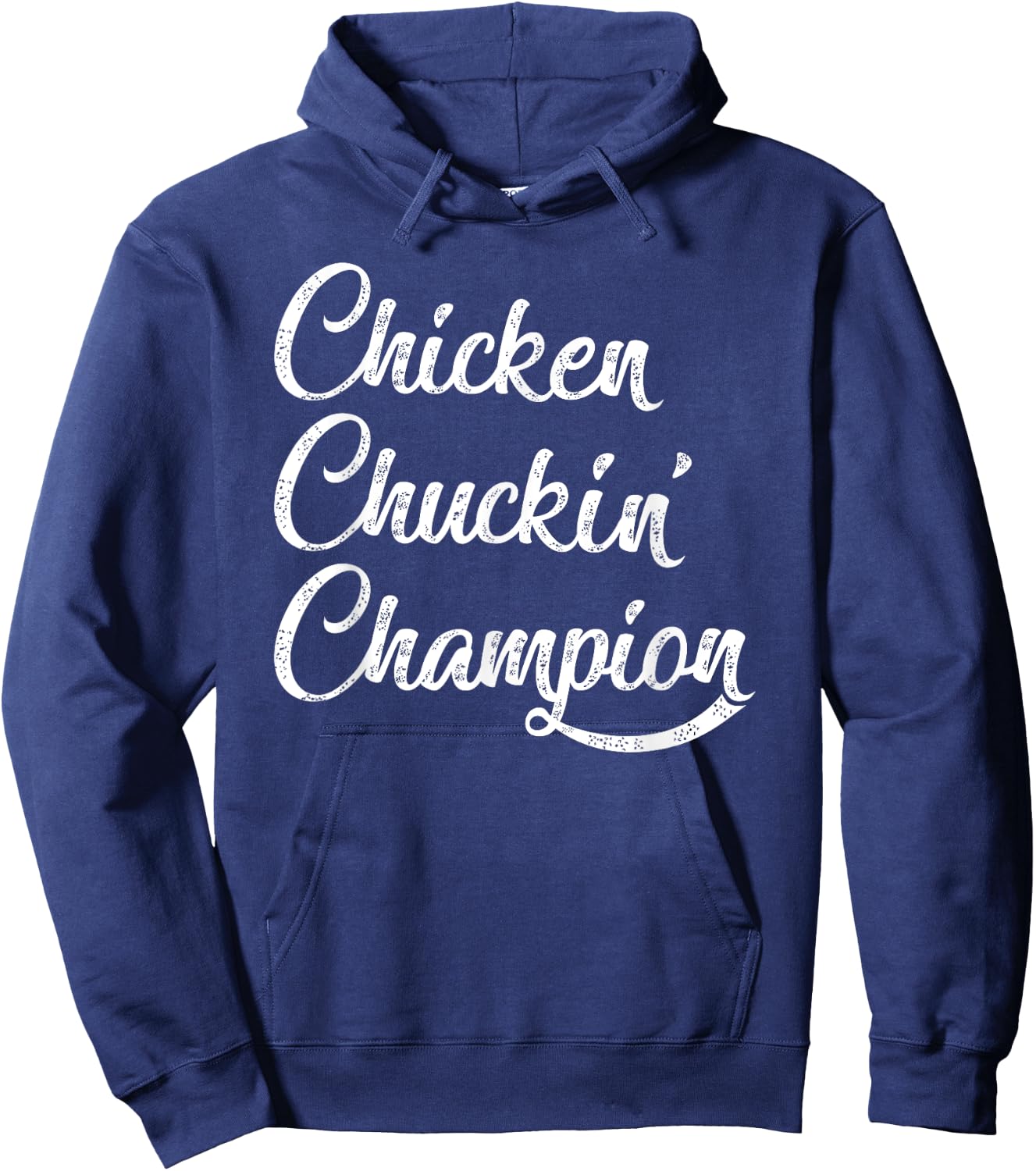 Chicken Chuckin' Champion Hoodie - Hoodie | Navy